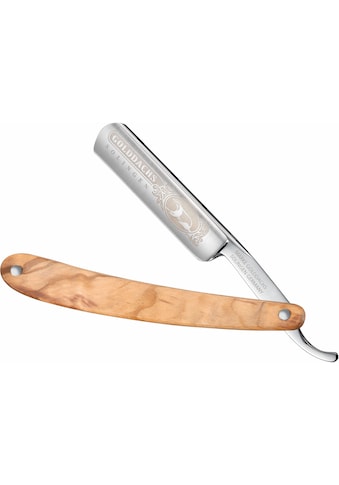 Golddachs Rasiermesser, mit Olivenholzgriff kaufen
