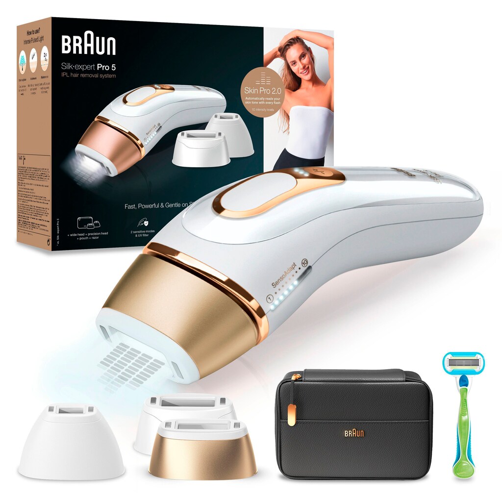 Braun IPL-Haarentferner »Silk-Expert Pro 5 PL5243 IPL«, 400.000 Lichtimpulse