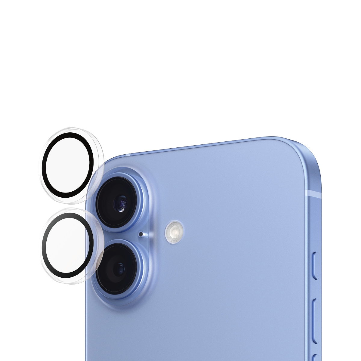 PanzerGlass Kameraschutzglas »Hoops Camera Lens Protection«, für Apple iPhone 16-Apple iPhone 16 Plus, (2 St.), Lens Cover, Schutzfolie, Schutzglas, kratz- & stoßfest