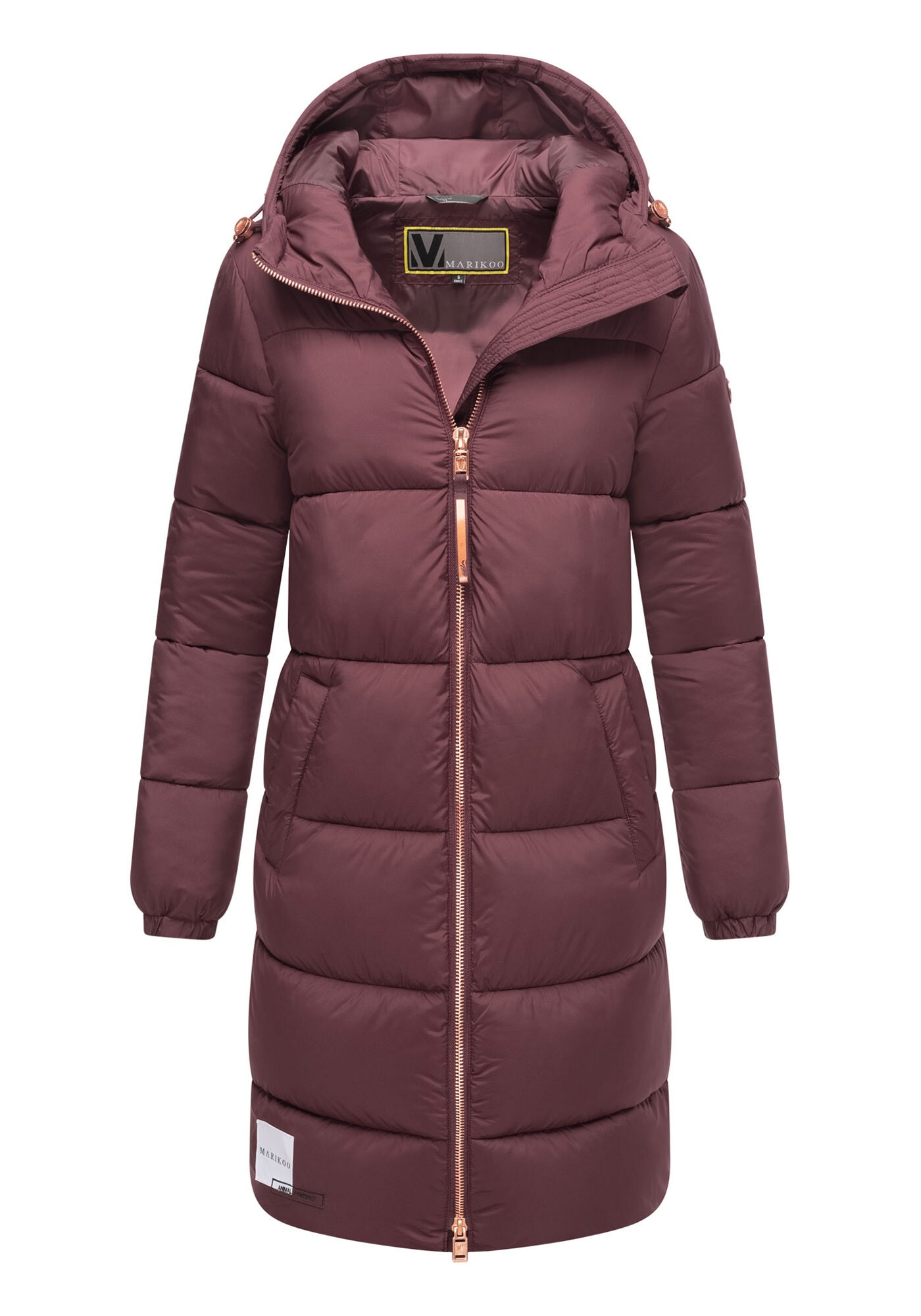 Marikoo Winterjacke »Marikoo Nomadiaa lange Damen Winterjacke N024«