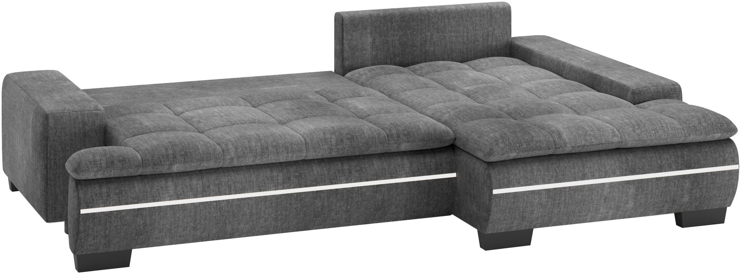 Mr. Couch Ecksofa »Haiti II, L-Form«, RGB-LED Beleuchtung, Kaltschaum, wahlweise mit Bett, Bettkasten