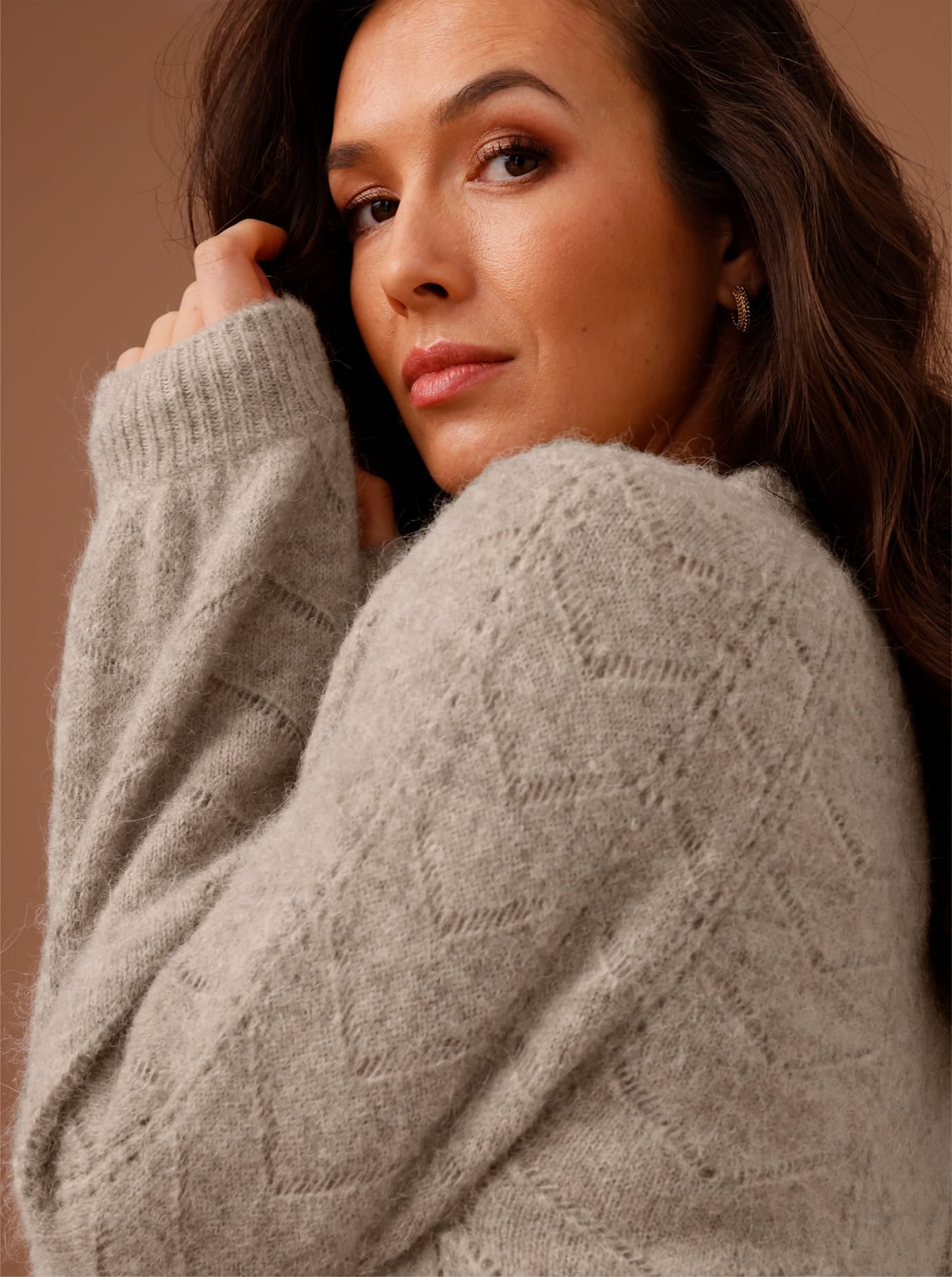 CREATION L PREMIUM Ajourpullover »Alpaka-Woll-Mix-Pullover«