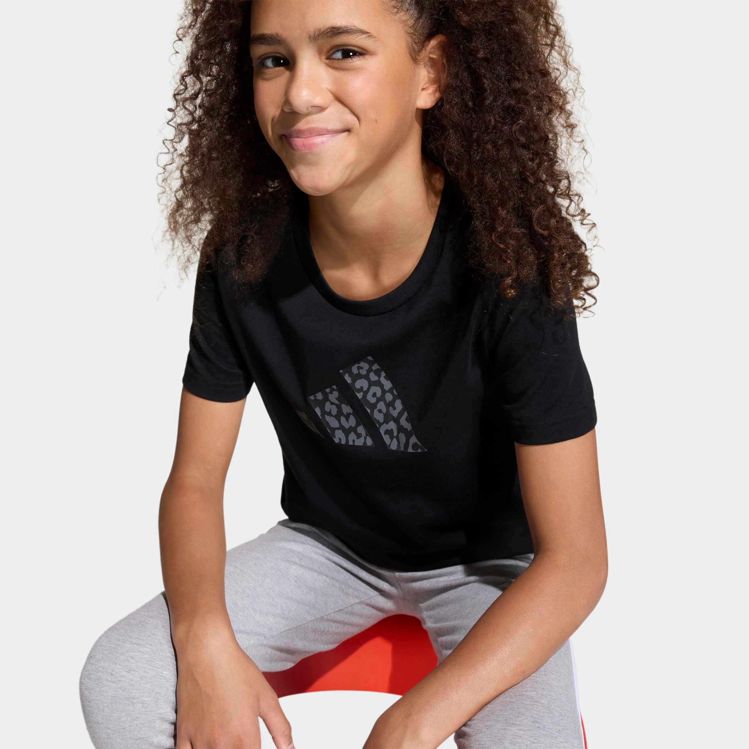 adidas Sportswear T-Shirt »JUNIOR GIRLS ANIMAL PRINT GRAPHIC«