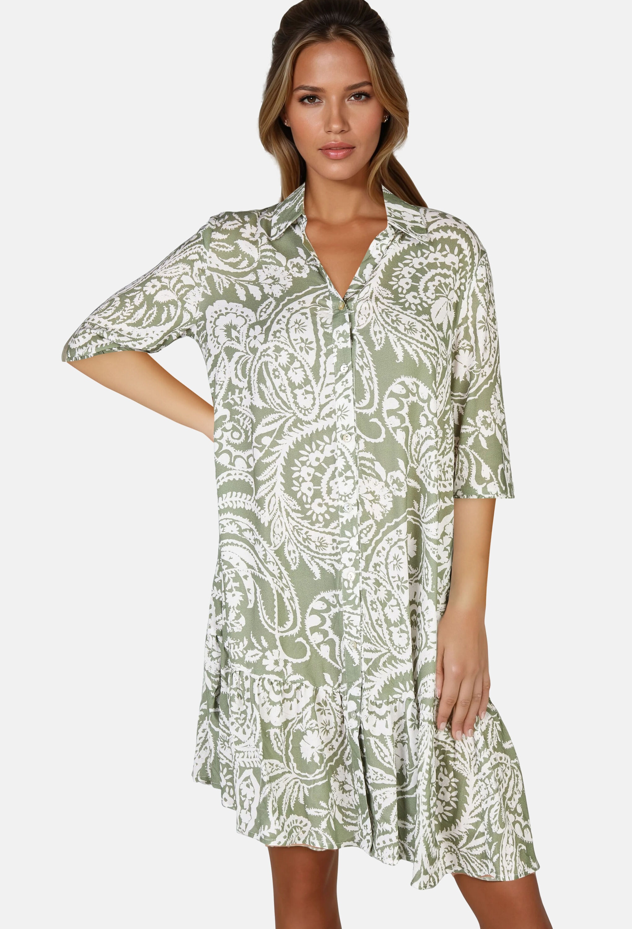 NAVIGAZIONE Hemdblusenkleid »NAVIGAZIONE Kleid« Paisley-Print