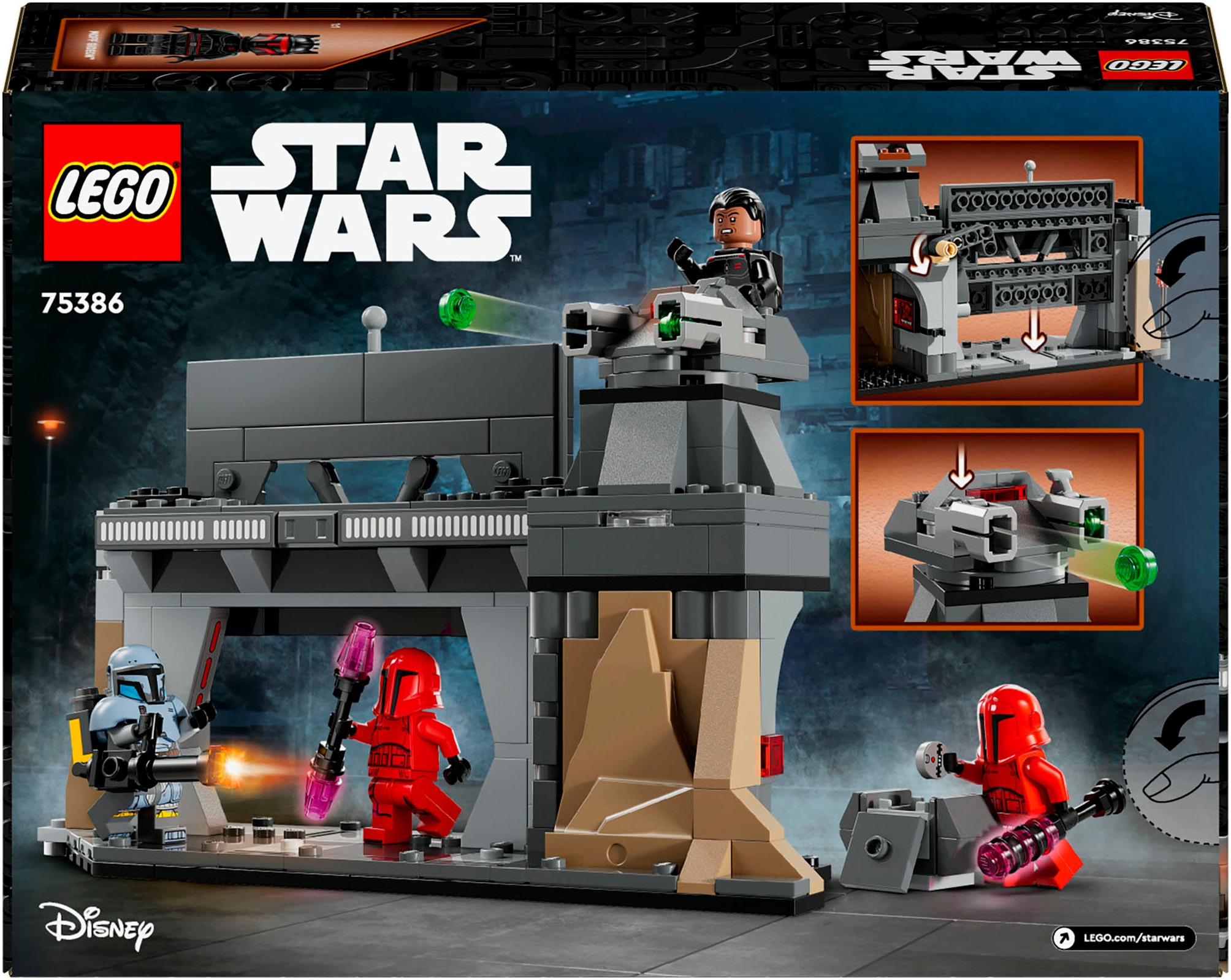 LEGO® Konstruktionsspielsteine »Duell zwischen Paz Vizsla™ und Moff Gideon™ (75386), LEGO Star Wars™«, (289 St.), Made in Europe