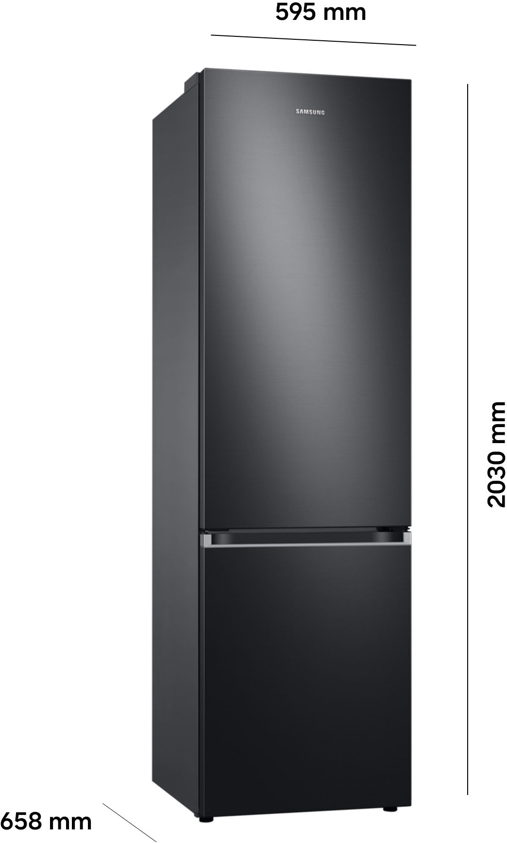 Samsung Kühl-/Gefrierkombination 7300 Serie »RL38C602CB1« 203 cm hoch 59,5 cm breit