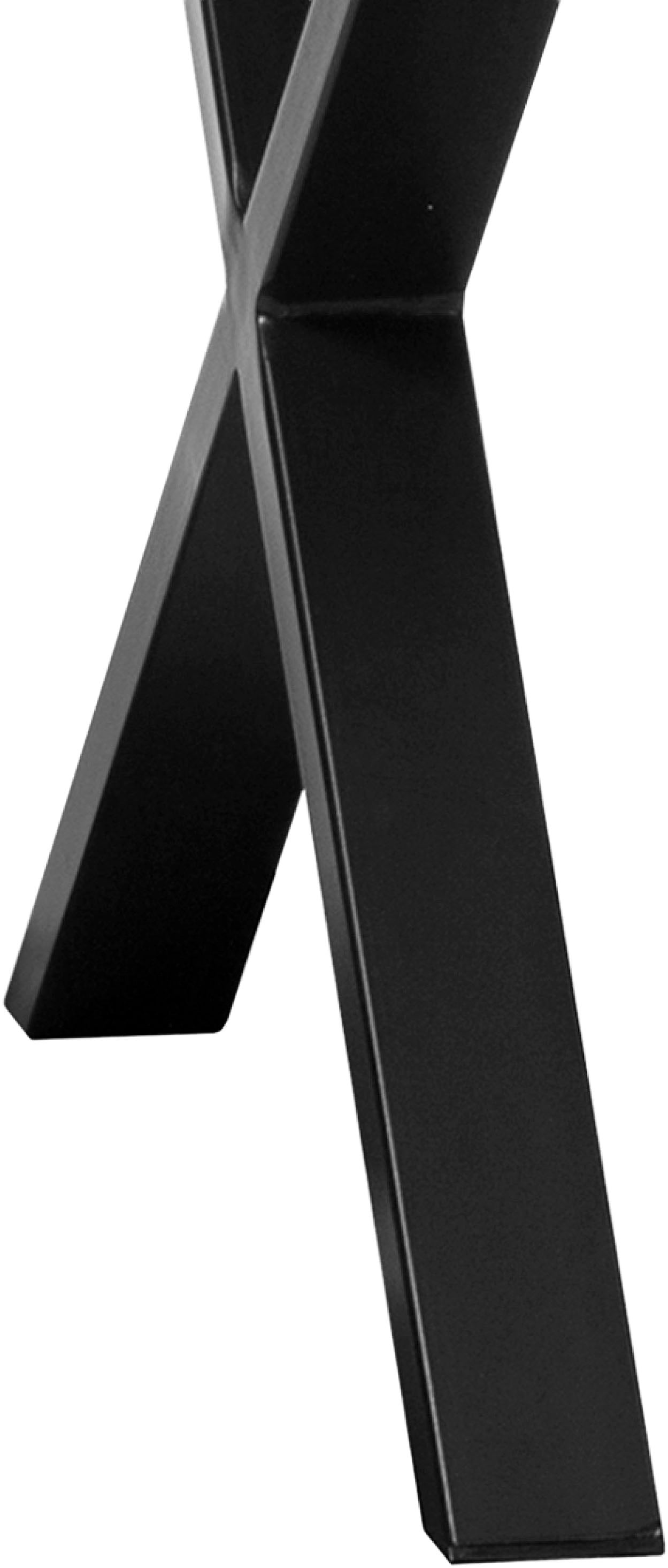 OMG Design Esstisch »Glasgow« 1 Stk. tlg. Eiche Massivholz geölt, mit Metall-Gestell