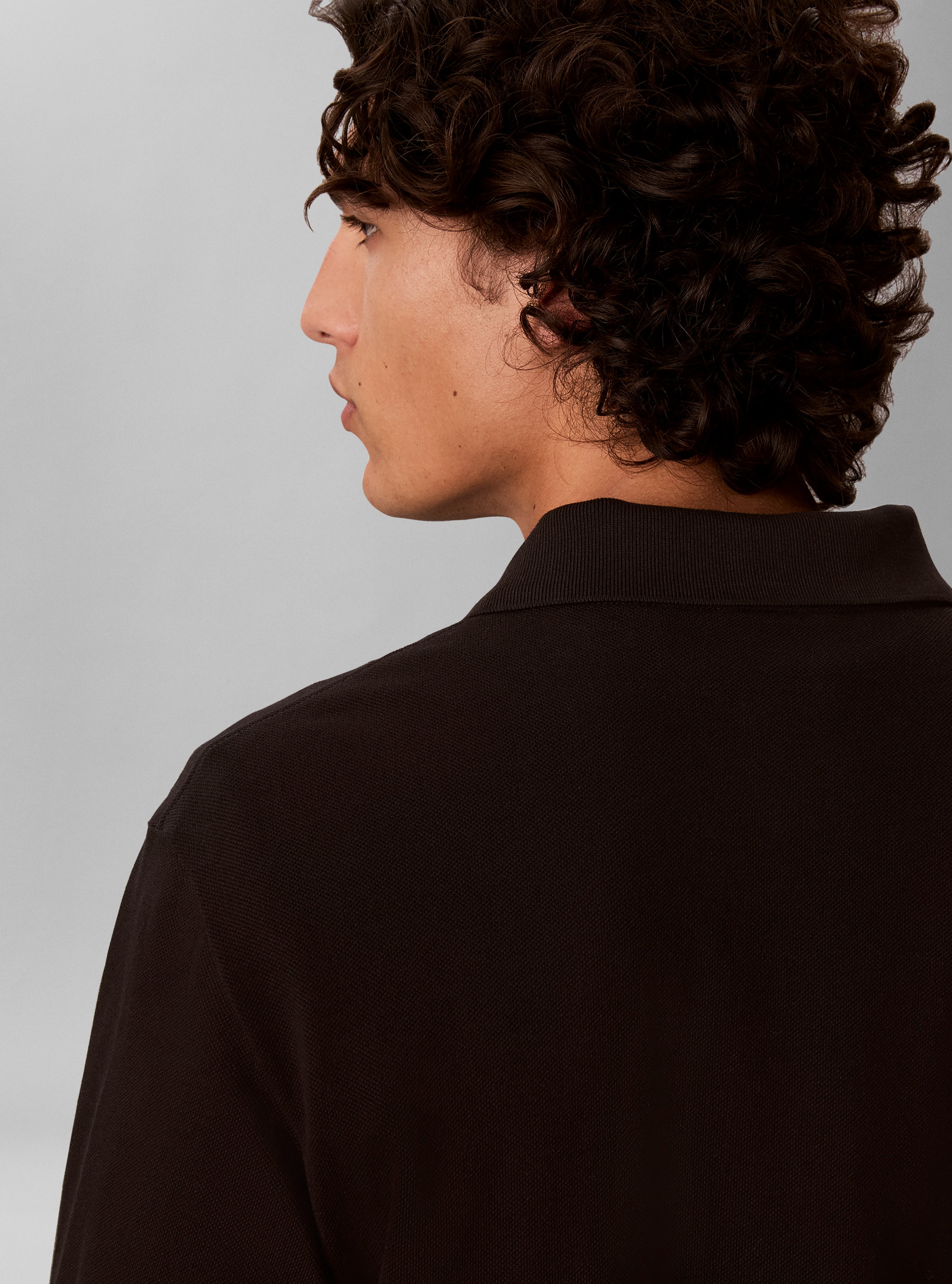 Calvin Klein Jeans Langarm-Poloshirt »PIQUE EASY POLO« Regular fit mit Polokragen