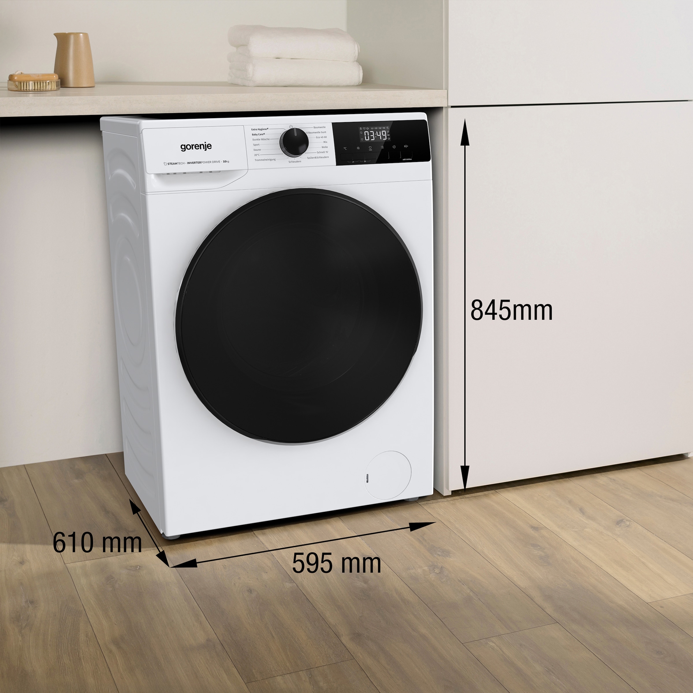 GORENJE Waschmaschine »WNHAI 14 APS/DE«, 10 kg, 1400 U/min, AquaStop
