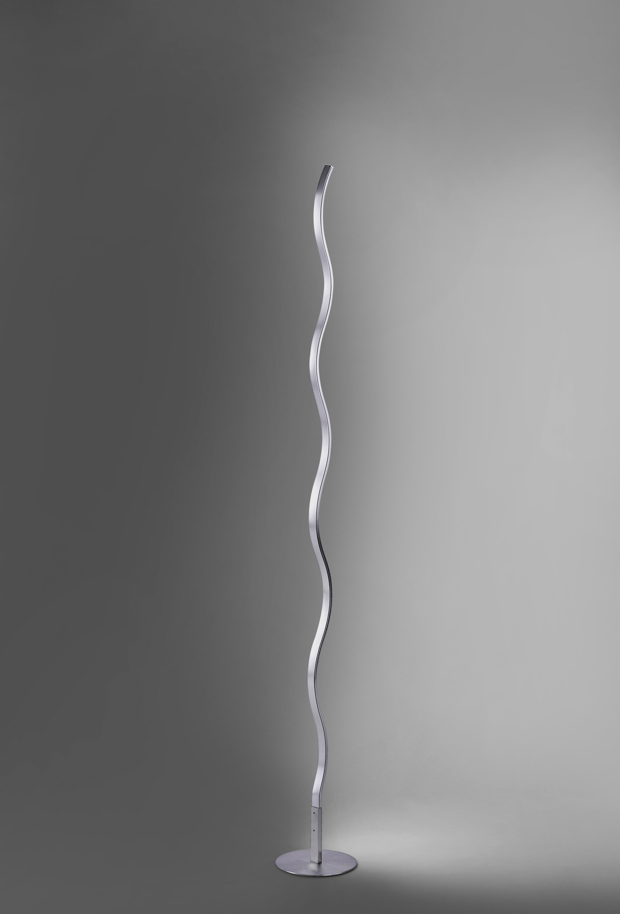 JUST LIGHT Stehlampe »WAVE«, 1 flammig, Leuchtmittel LED-Board | LED fest integriert, Fußschalter