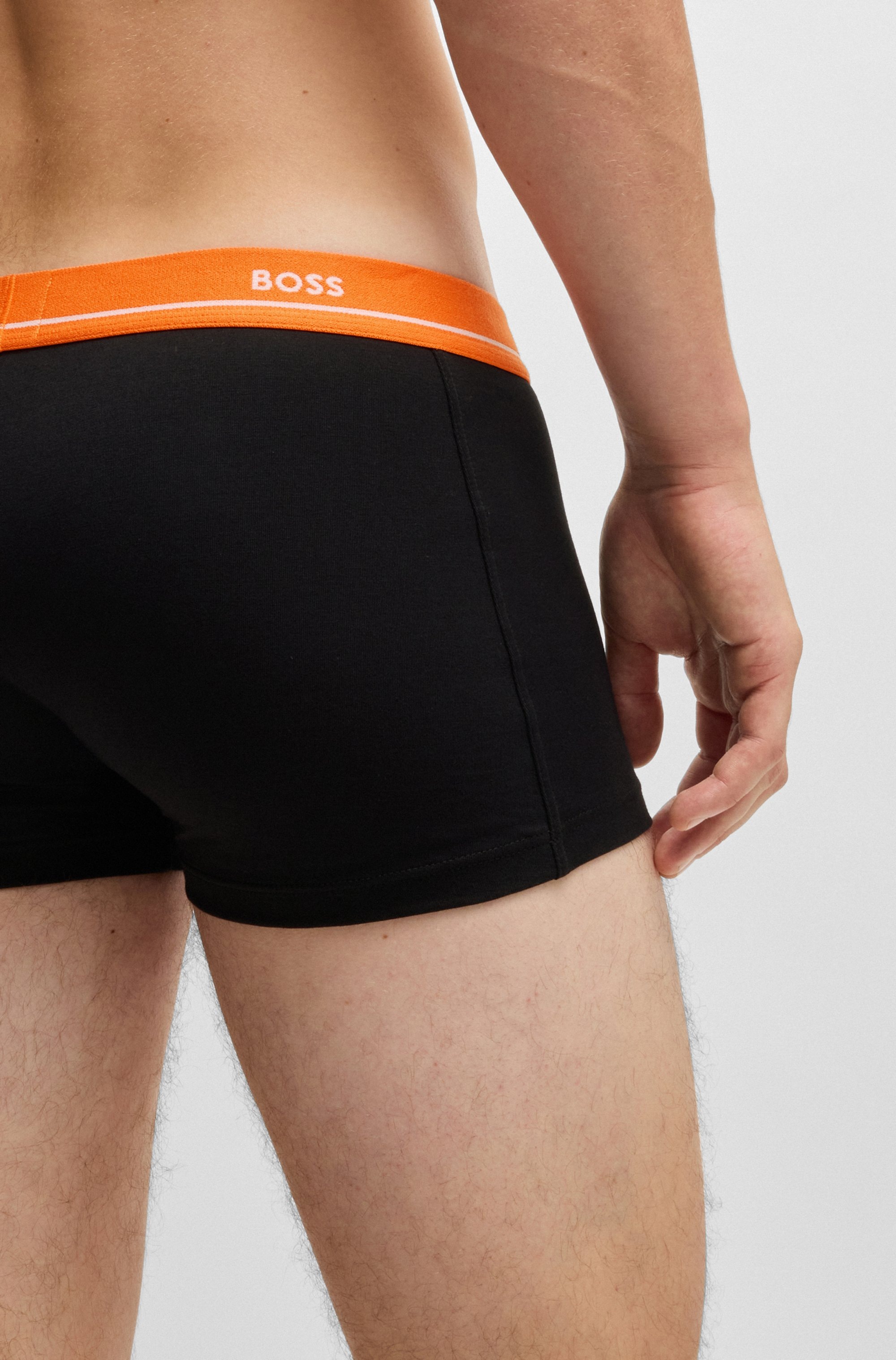 BOSS Boxershorts, (Packung, 5 St., 5er-Pack), mit Logoschriftzug
