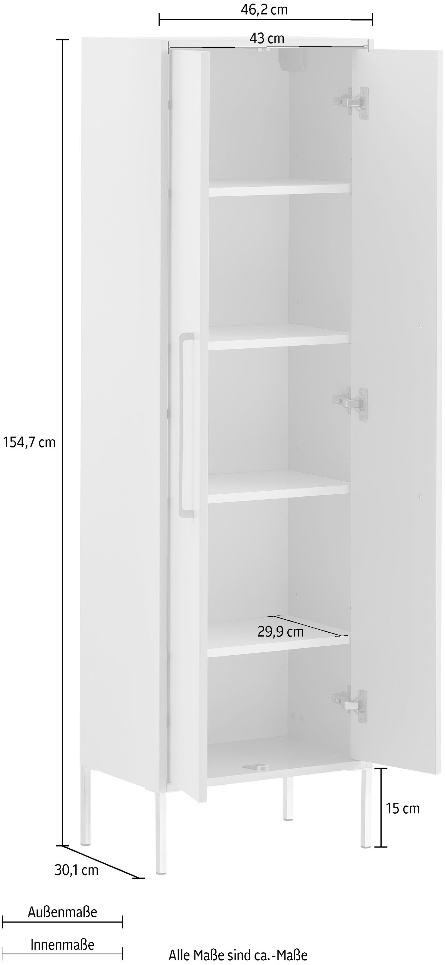 Schildmeyer Midischrank »Sarah«, Badmöbel, Breite 46,2 cm bestellen online  bei OTTO