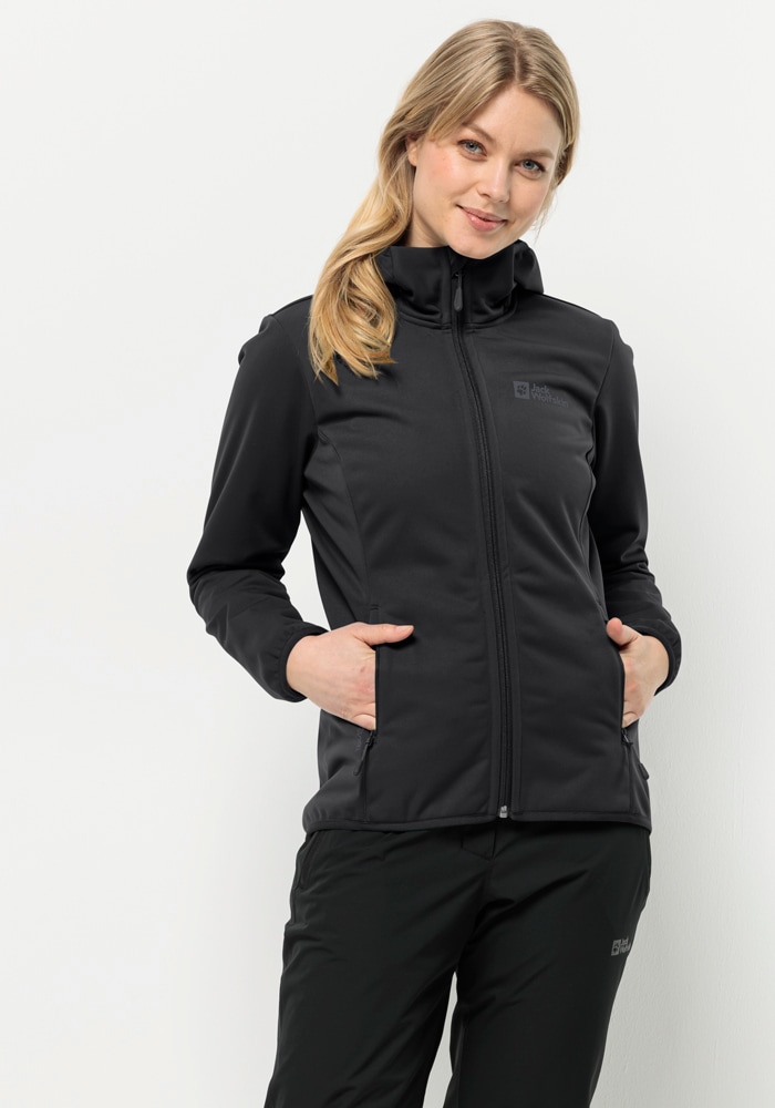 Softshelljacke »WINDHAIN HOODY W«, mit Kapuze