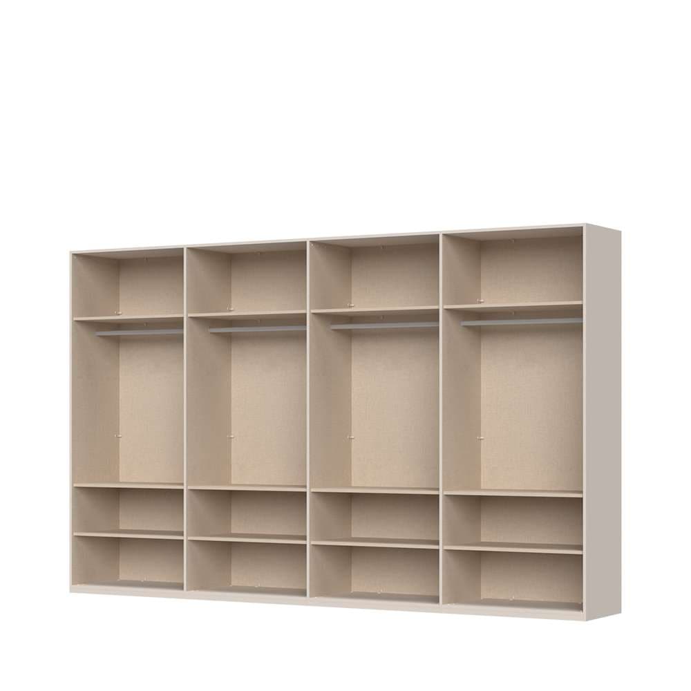 Places of Style Drehtürenschrank »Opera mit oder ohne Kranz inkl. LED-Bel.,B 227,272,317 oder 362 cm«, UV lackiert, Soft Close Funktion, Höhenverstellbare Füße