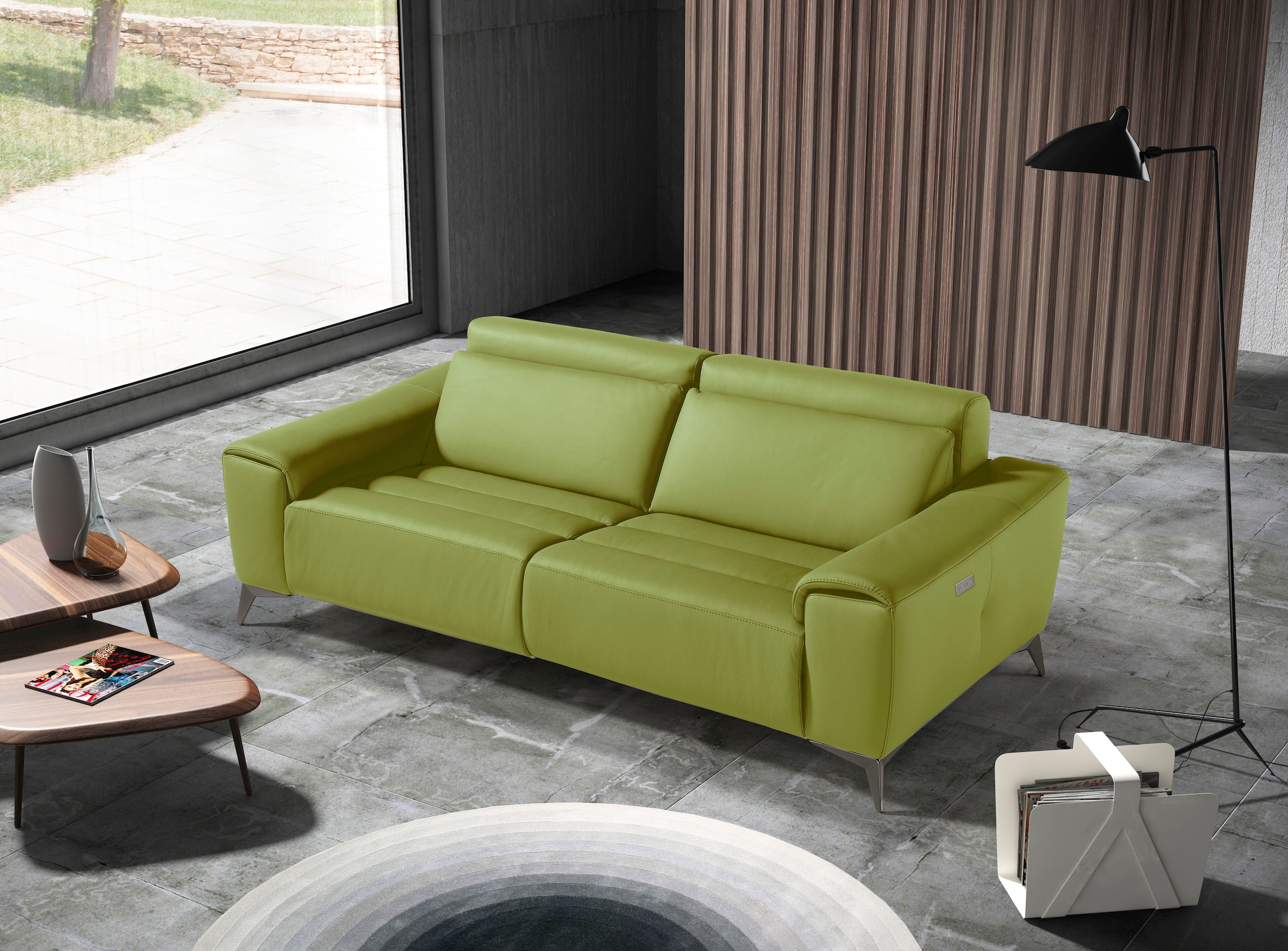 Egoitaliano 2,5-Sitzer »Suzette, Designsofa mit elektrischen Komfortfunktionen, edel & bequem«, inkl. 2 elektronischer Relaxfunktionen, Rücken- und Fußteilfunktion