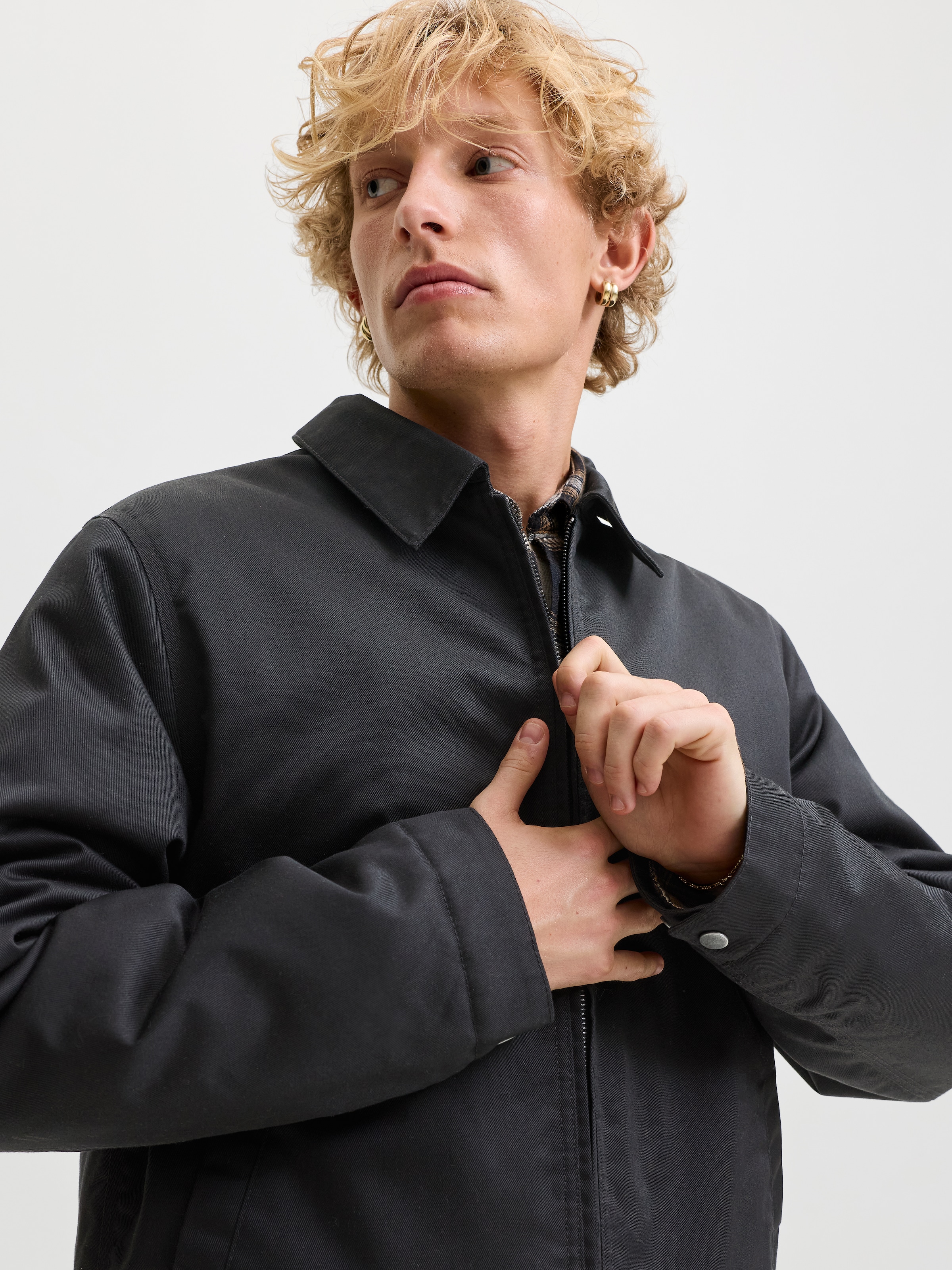 Jack & Jones Kurzjacke »JJECOLTON WORKER JACKET NOOS« Materialmix, regular fit