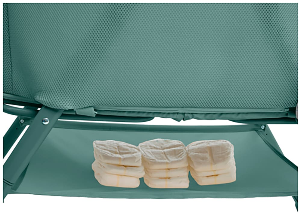 ingenuity Baby-Reisebett »Snooze & Stow™ Easy-Folding Bassinet, grün« faltbar
