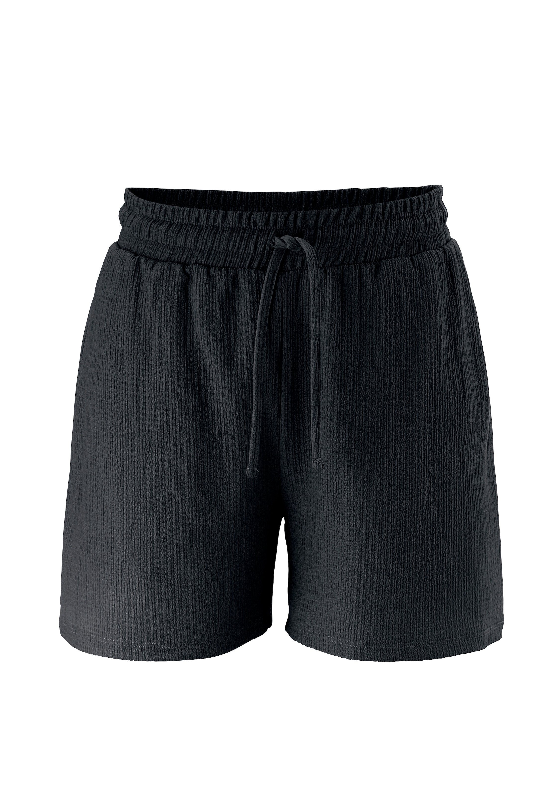 Aniston CASUAL Shorts  aus strukturierter, elastischer Stoff-Qualität