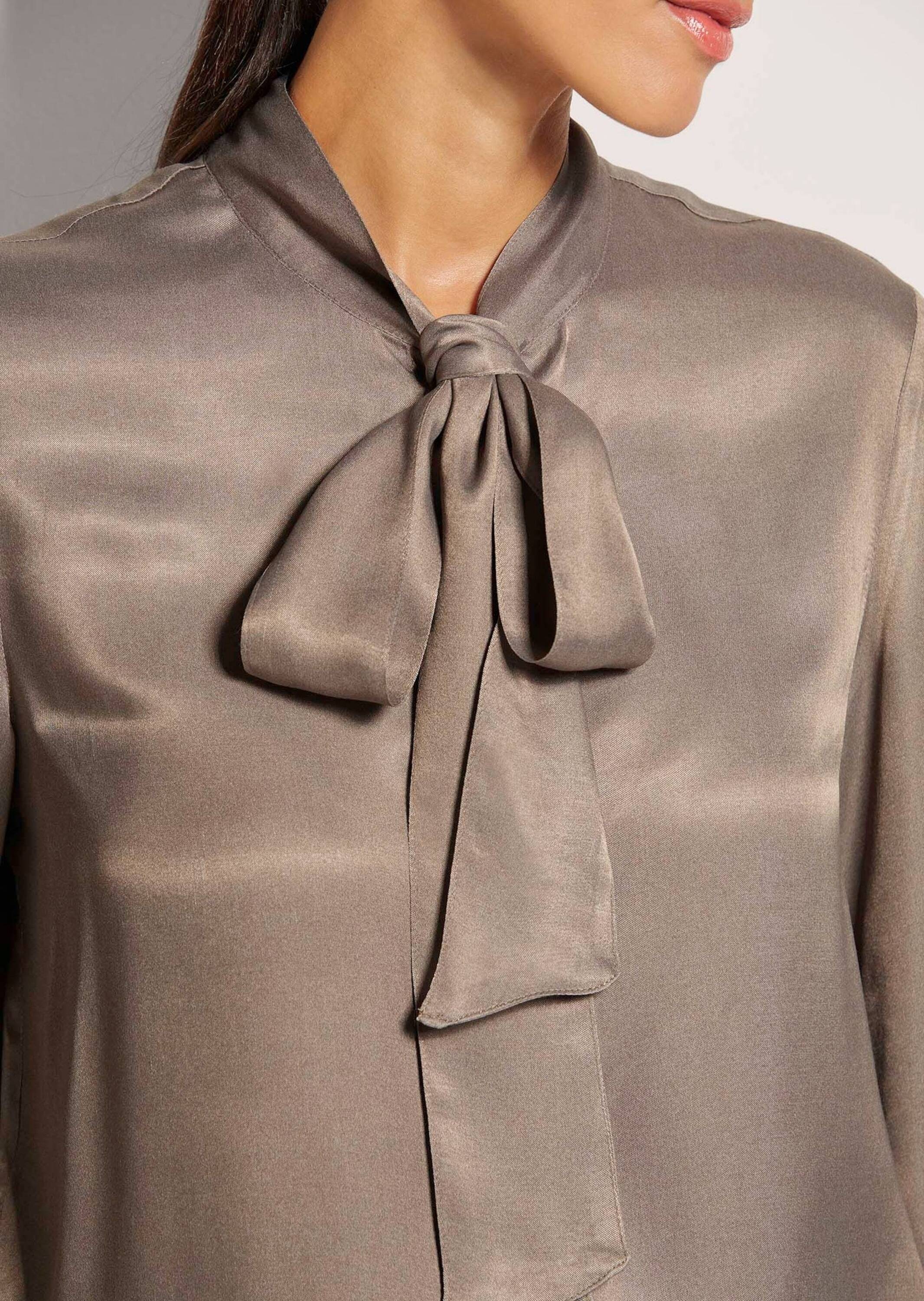 MADELEINE Langarmbluse »Bluse Satinbluse mit Schluppe«