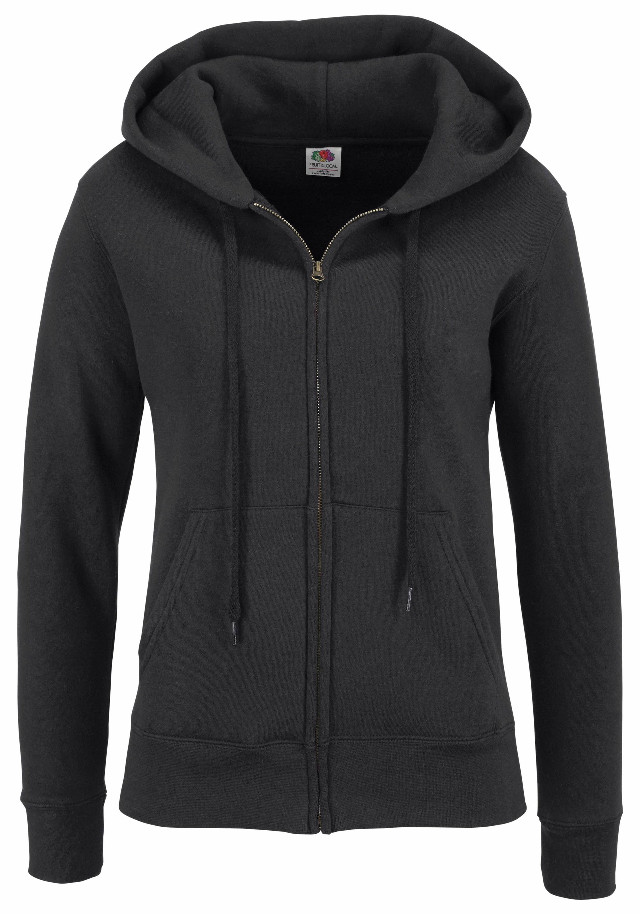 Fruit of the Loom Kapuzensweatshirt »Lady-Fit Premium hooded Sweat Jacket«