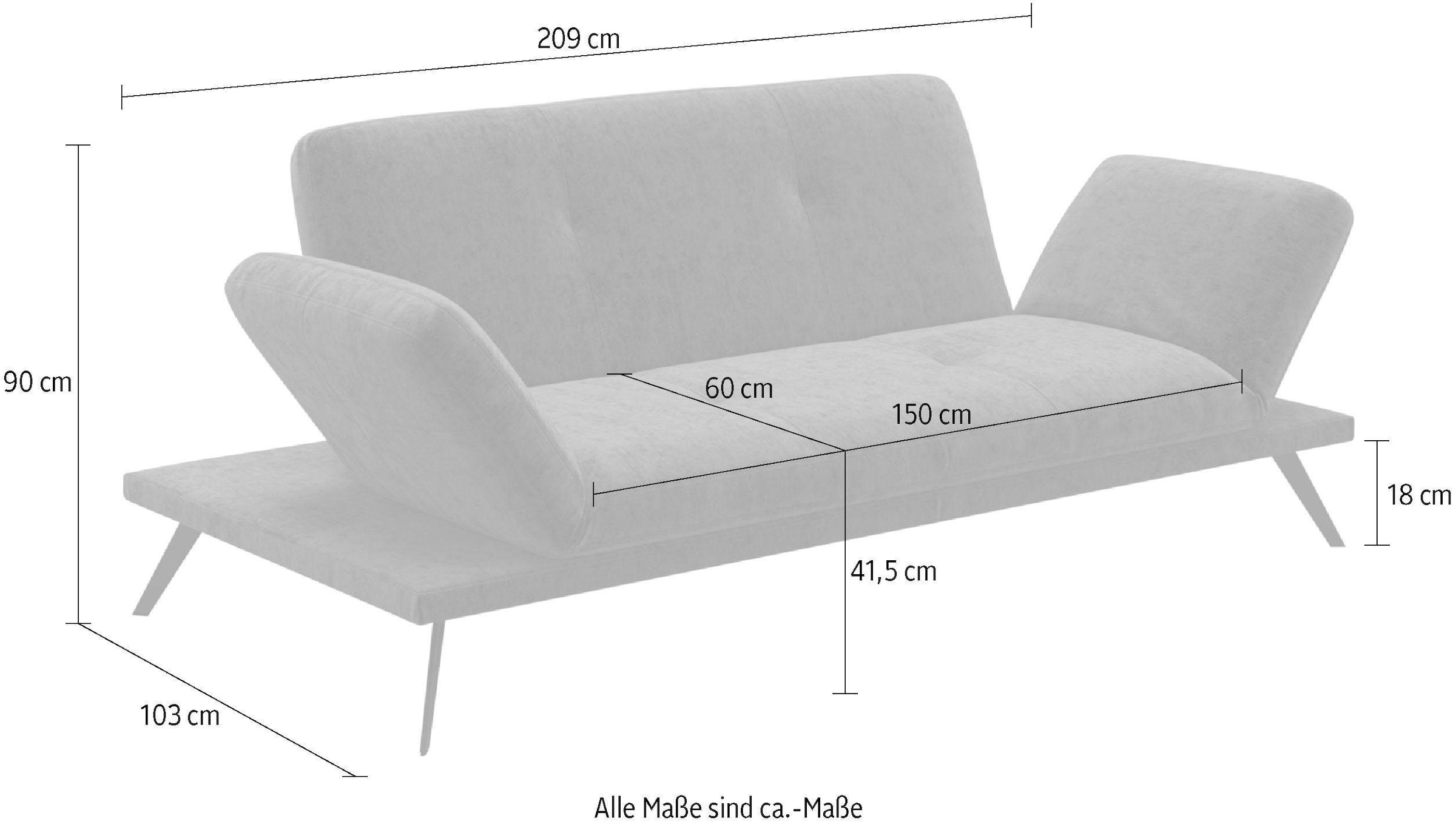 machalke® 3-Sitzer »butterfly«