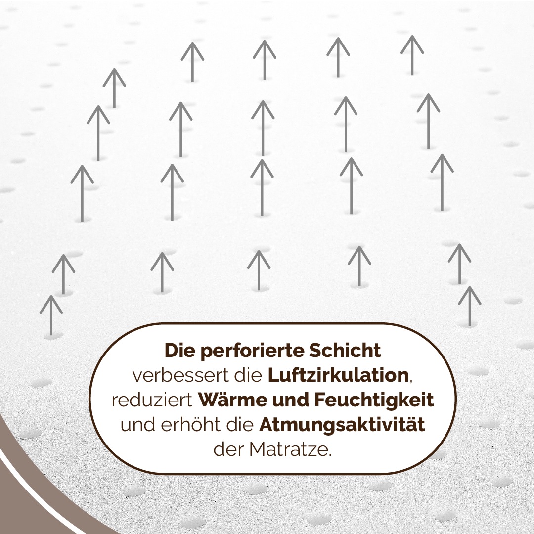 DI QUATTRO Komfortschaummatratze »Matratze Airy Form Luxus, Matratze in 90x200 cm und weiteren Größen« 29 cm hoch 1 Stk. tlg. Die Matratze, die atmet. Extra hoch und komfortabel, Schnäppchenpreis
