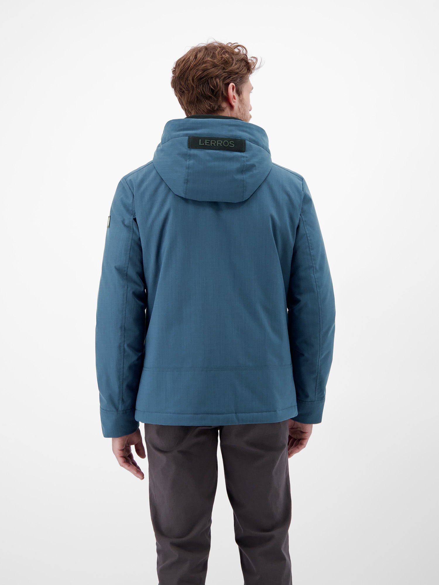 LERROS Outdoorjacke »Herren Blouson in Stukturoptik« mit Kapuze