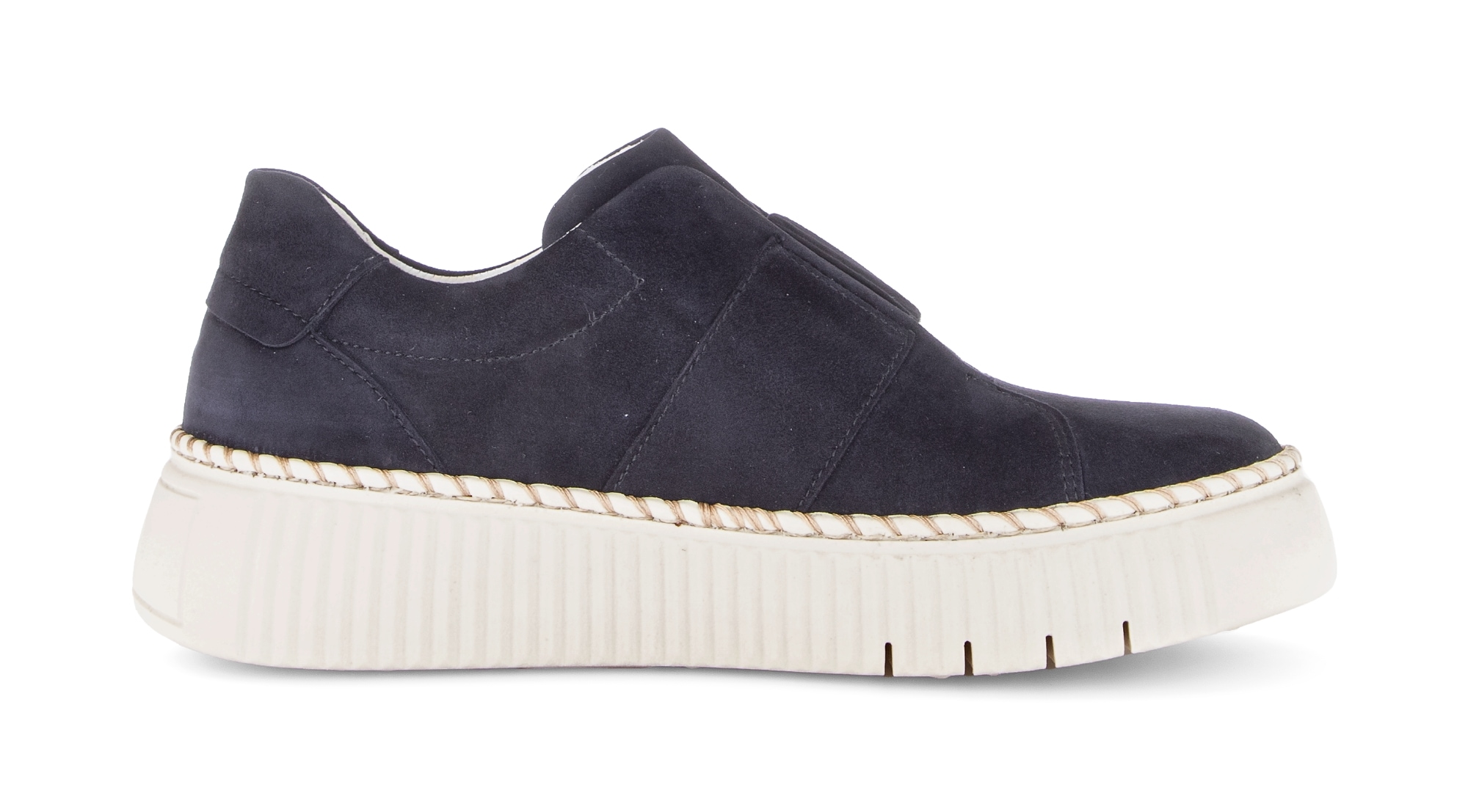 Gabor Plateausneaker  , Freizeitschuh, Halbschuh, Slipper mit Gummizug-Band über dem Rist