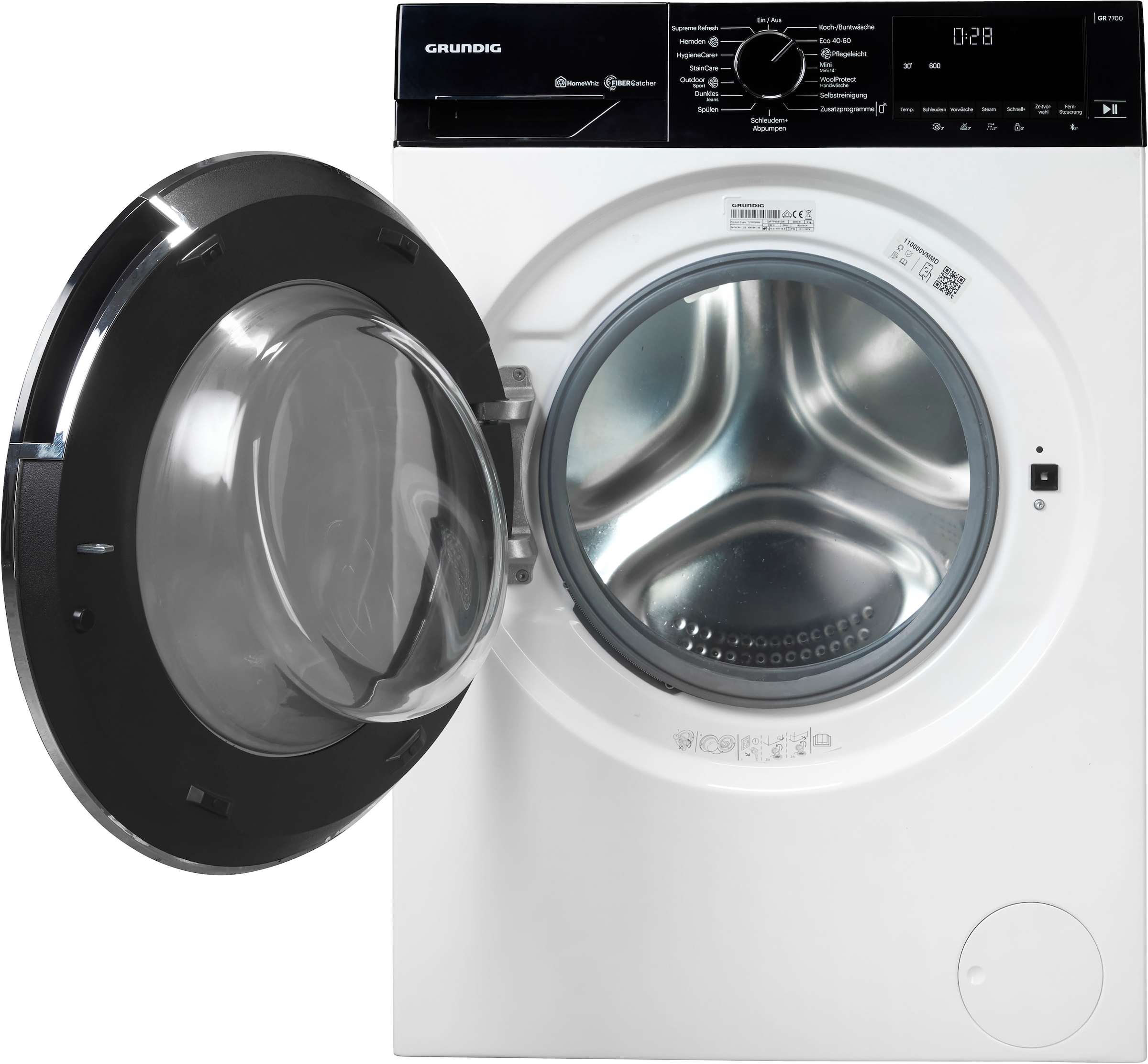 Grundig Waschmaschine »GW7P58410W 7178579500«, 8 kg, 1400 U/min, Schontrommel