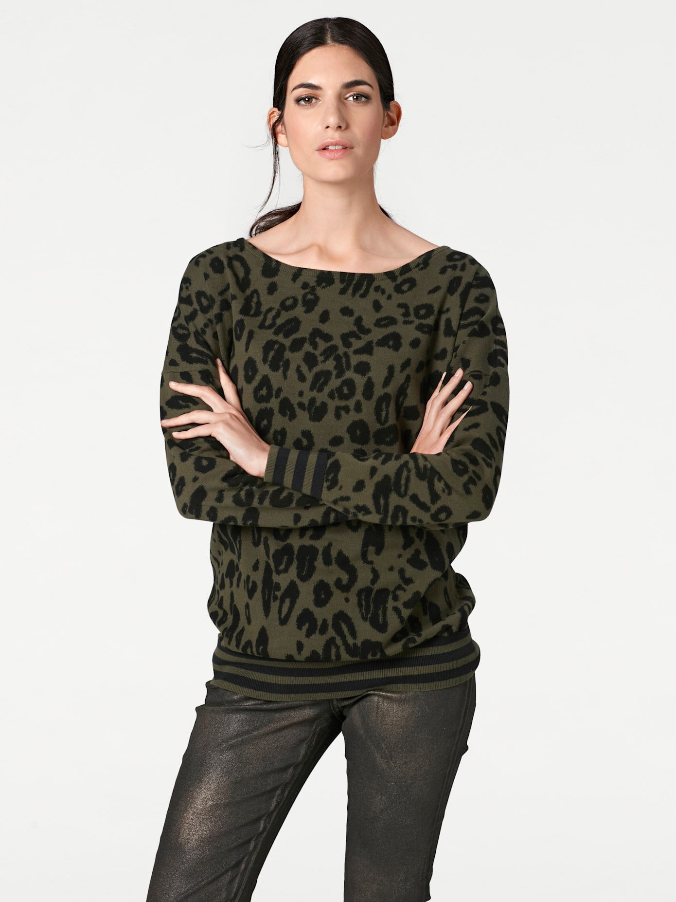 heine Strickpullover »Druck-Pullover«