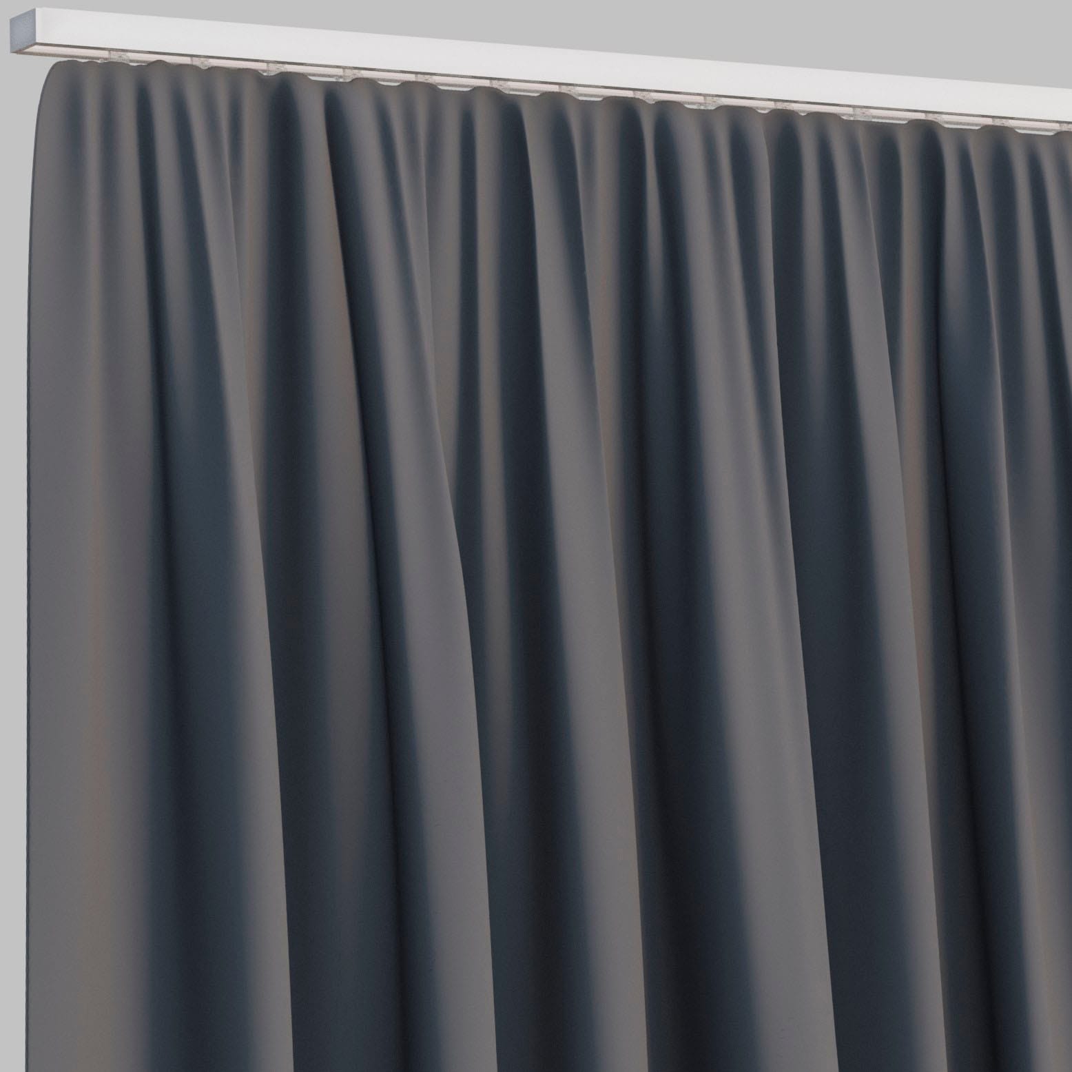 indeko Schienensystem »Objektschiene« 1 läufig-läufig Wunschmaßlänge Innenlauf Gardinenschiene, Komplett-Set inkl. Gleitern&Montagematerial