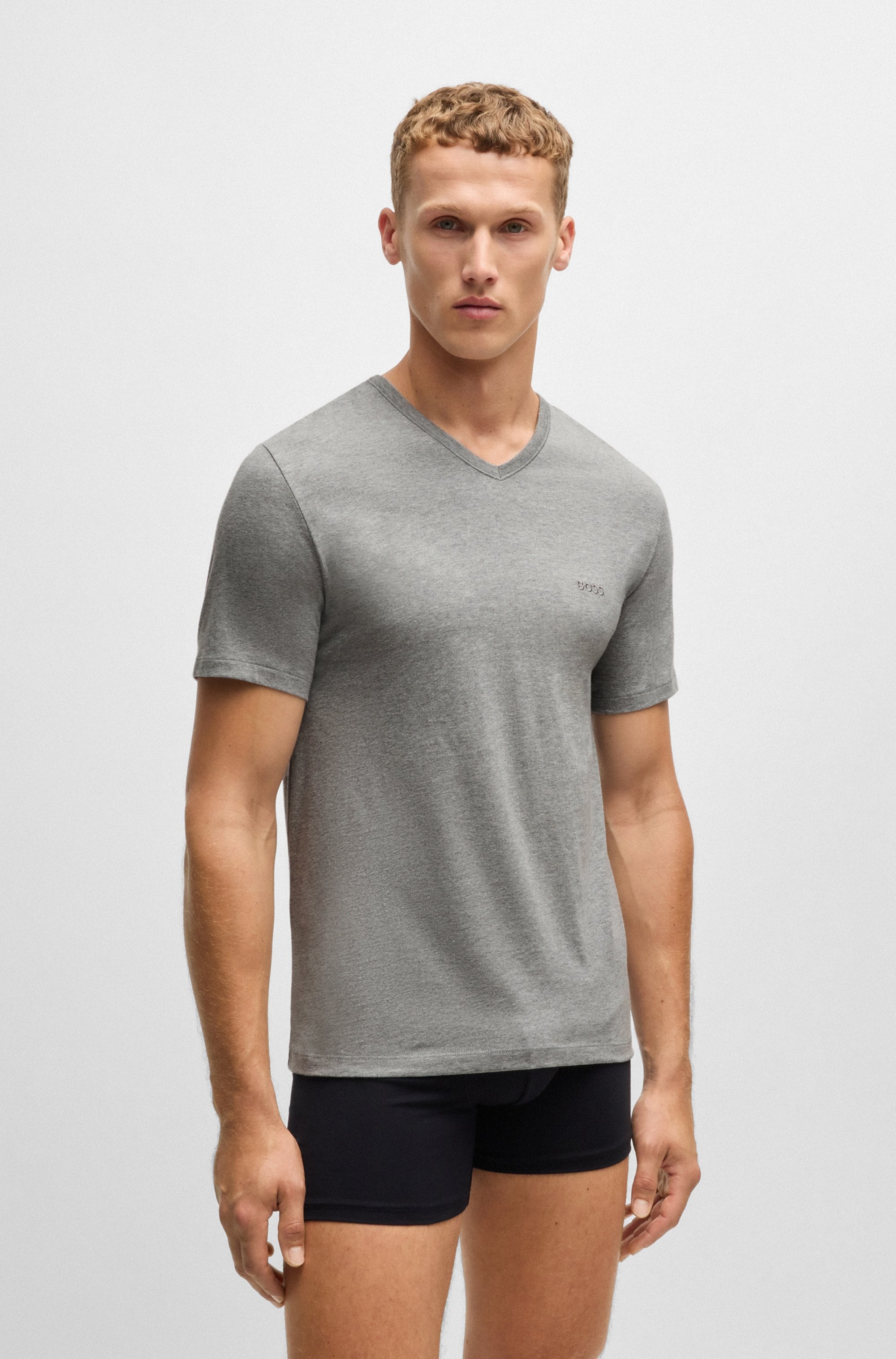 BOSS V-Shirt »T-Shirt VN 3P CO«, (Packung)