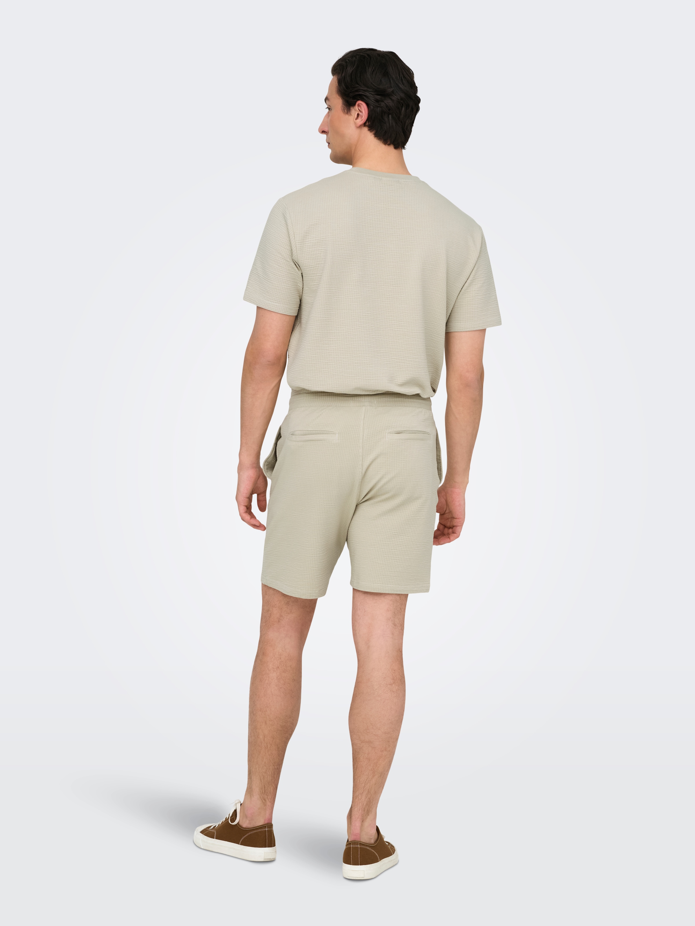 ONLY & SONS Shorts »ONSKIAN LIFE REG SEERSUCKER SHORTS NOOS«