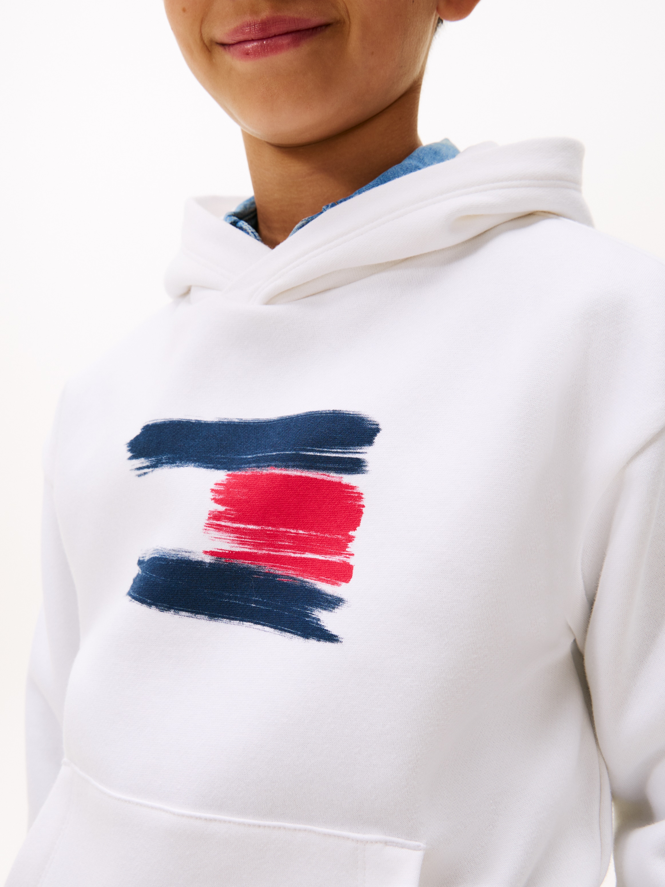 Tommy Hilfiger Kapuzensweatshirt »FLAG HOODIE«, Kinder bis 16 Jahre