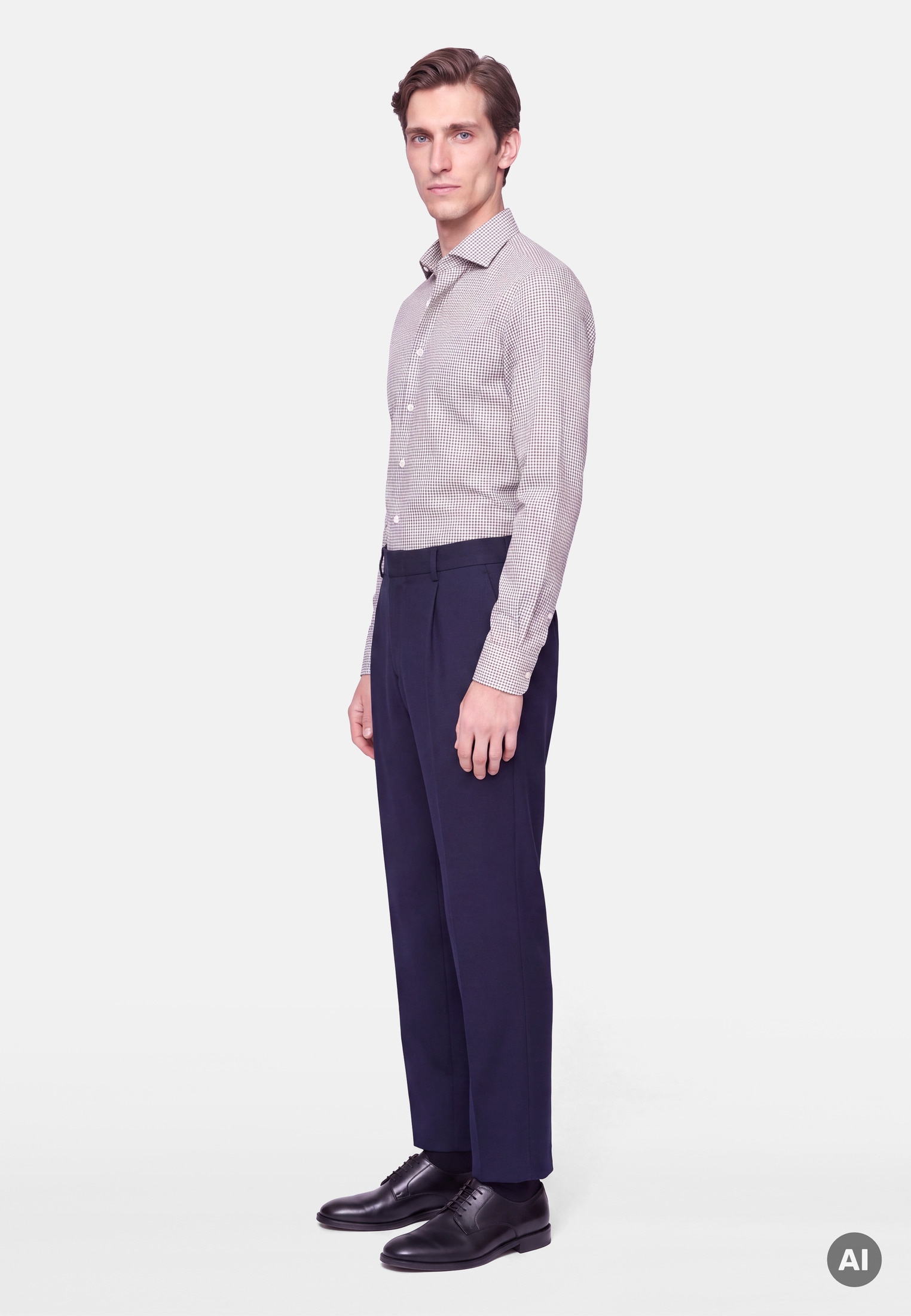 seidensticker Businesshemd »Schwarze Rose« Shaped 1/1 Button-Down-Kragen Karo
