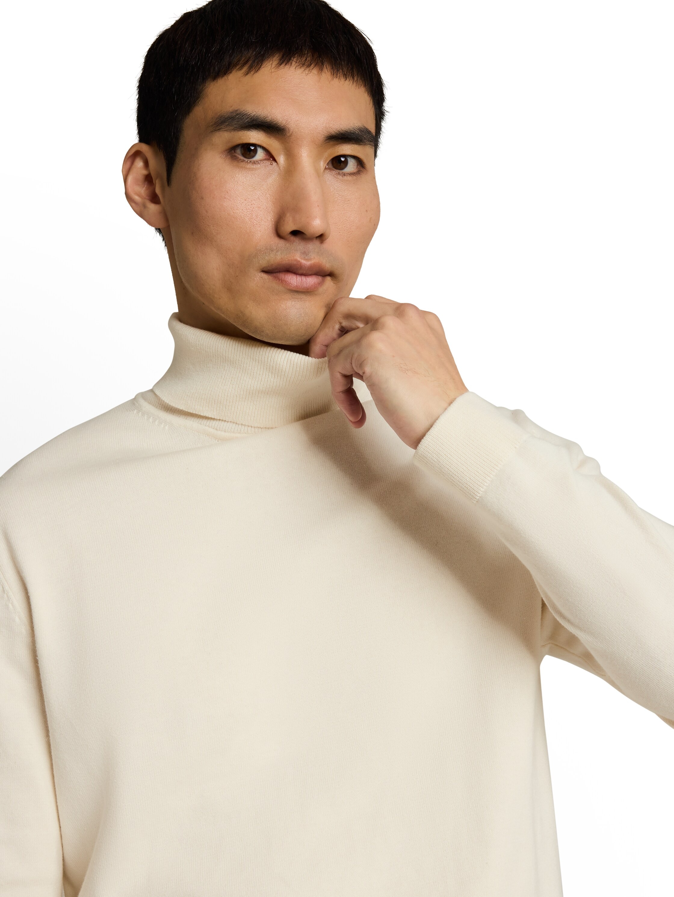 TOM TAILOR Rollkragenpullover im Strick-Design