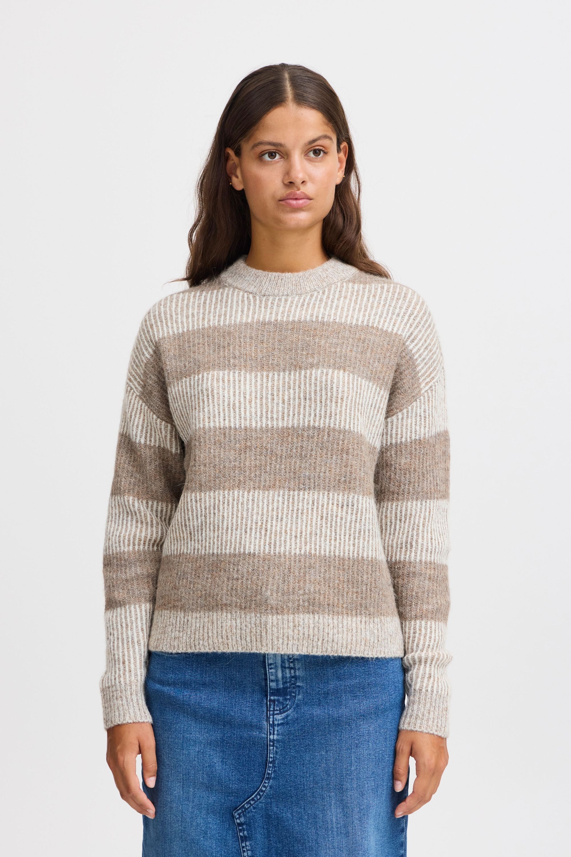 Ichi Strickfleece-Pullover »Strickpullover IHKAMARA LS13«
