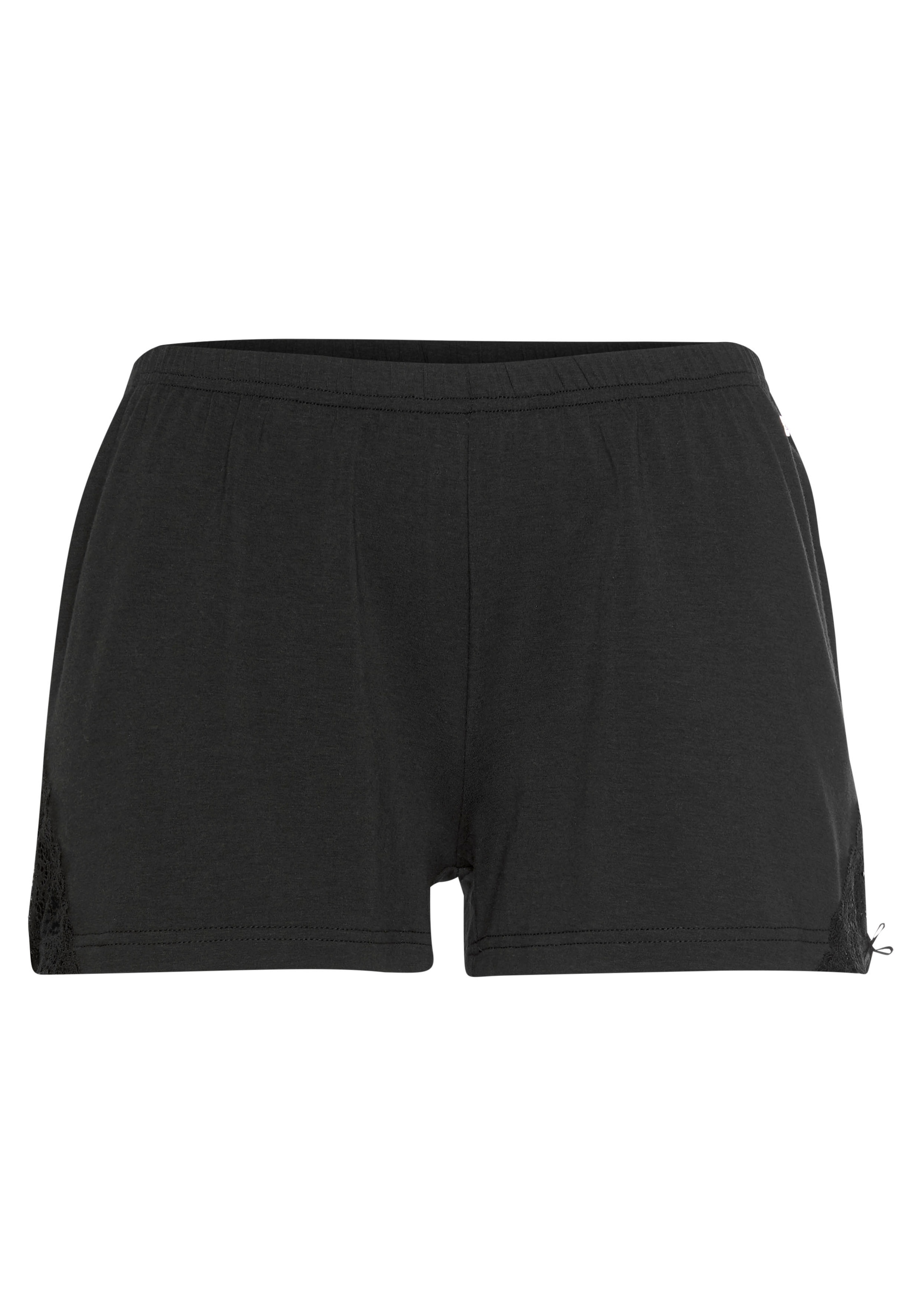 Online LASCANA mit Spitzeneinsätzen im Shop OTTO Shorts,