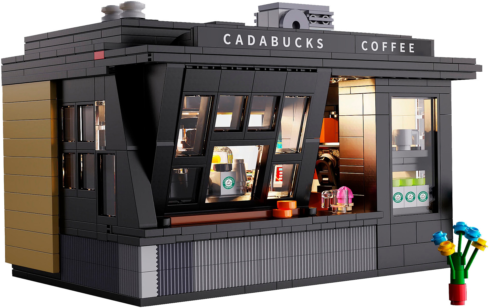 Jamara Konstruktions-Spielset »CaDA, Bricks, Coffee House (402884)« mit LED Licht