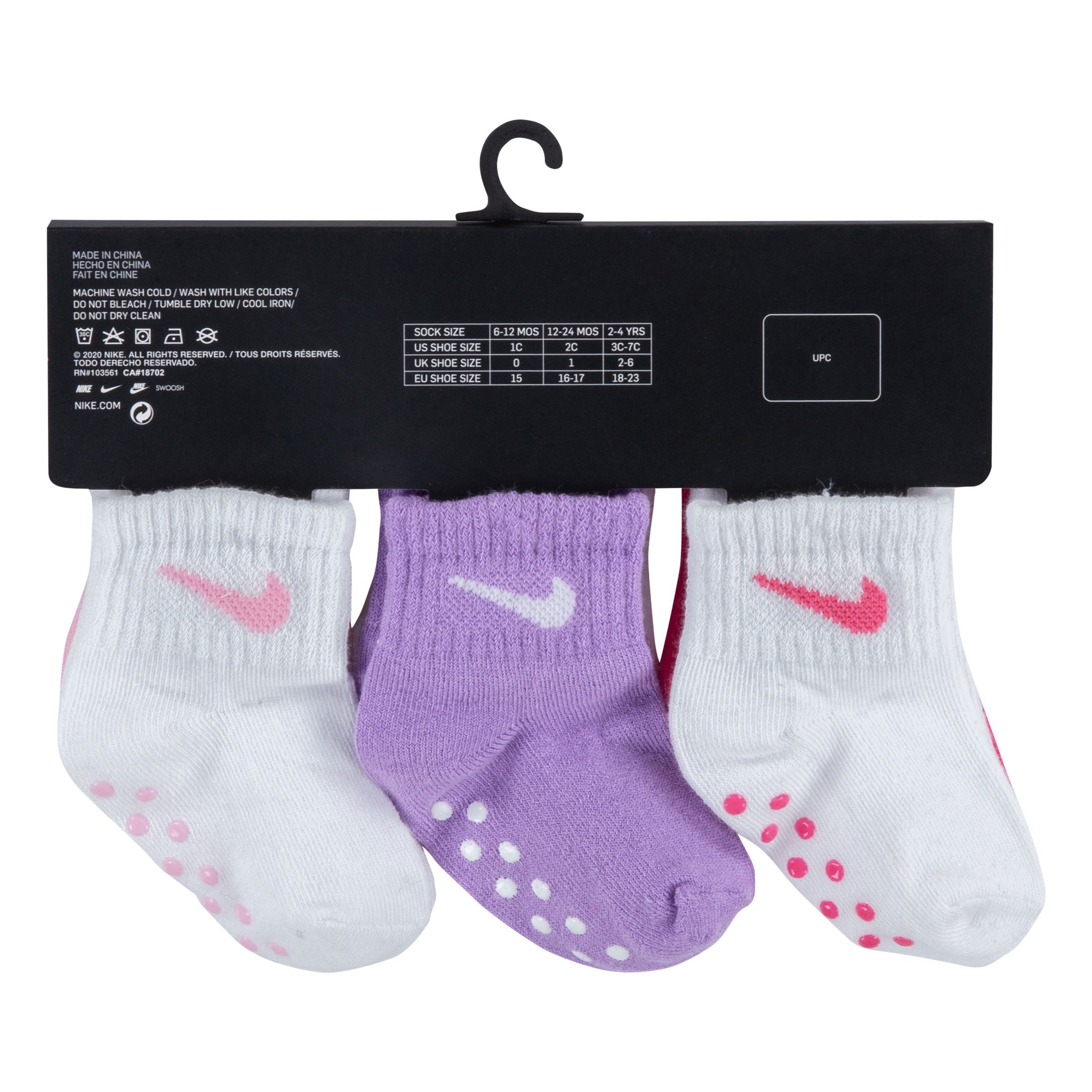 Nike Sportswear ABS-Socken »POP COLOR GRIPPER INFANT/TODDLER AN« Set, 6 Stk. tlg. für Babys, im 6er-Set