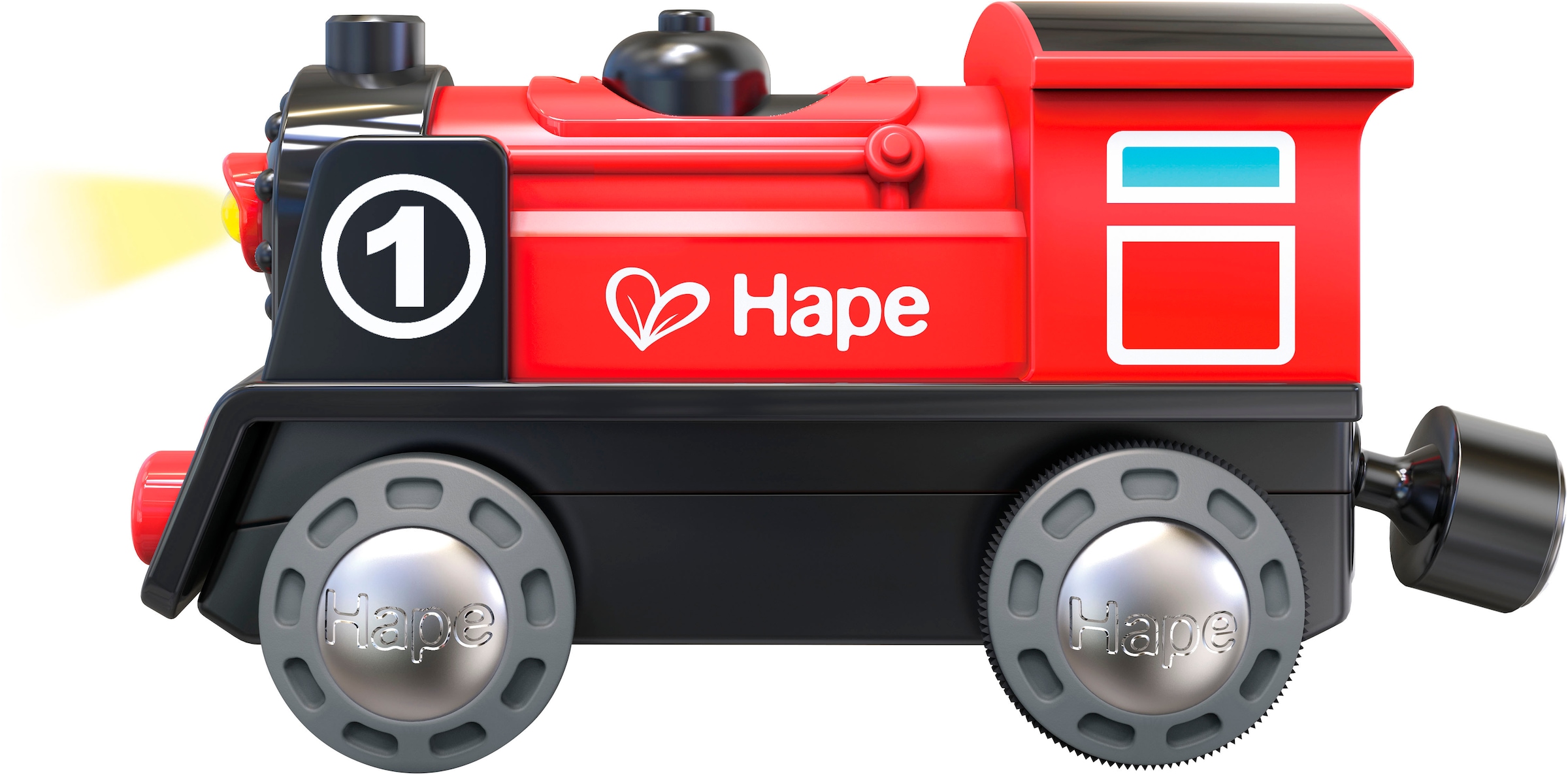 Hape Spielzeugeisenbahn-Lokomotive »Batteriebetriebene Lokomotive Nr. 1« mit Licht- und Soundeffekt
