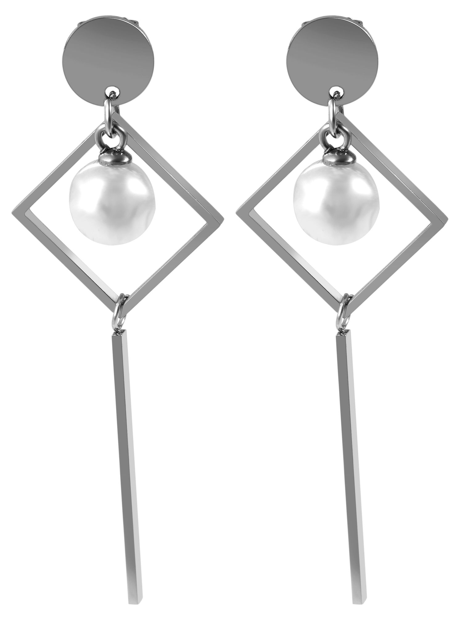 Adelia´s Paar Ohrstecker »Damen Ohrringe ¿ Ohrstecker aus Edelstahl mit Perle«