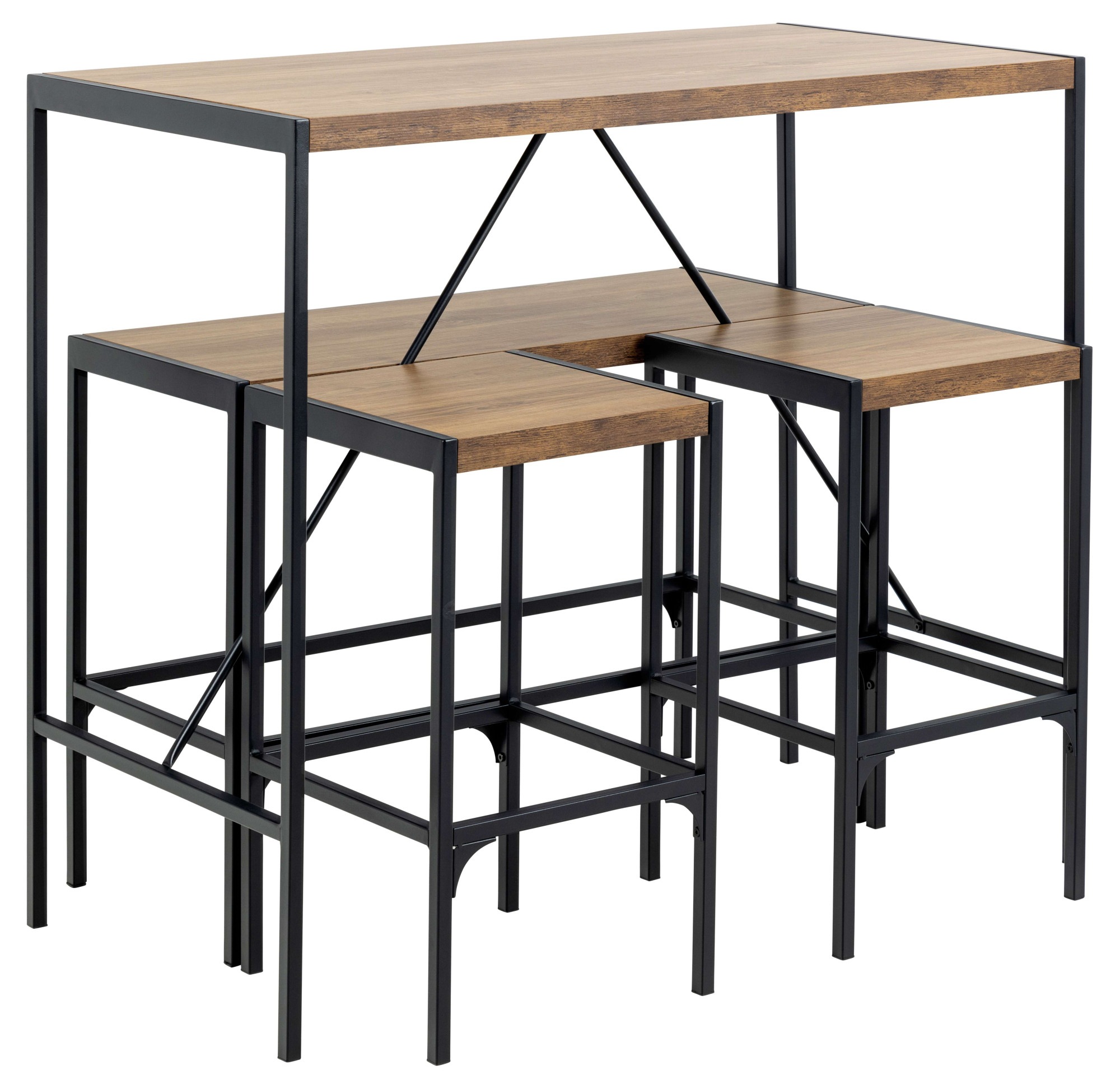 Actona Group Bar-Set »Bahamas Bartisch Satz in beige, Größe B/H/T: 120 cm cm x 105 cm cm x 60 cm cm