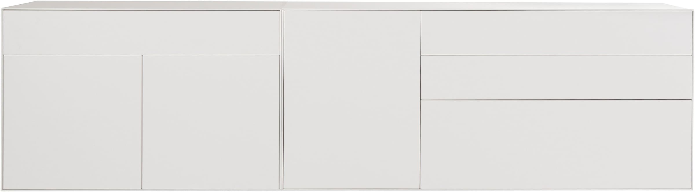 LeGer Home by Lena Gercke Sideboard »Essentials«, (2 St.), Breite: 279cm, MDF lackiert, Push-to-open-Funktion