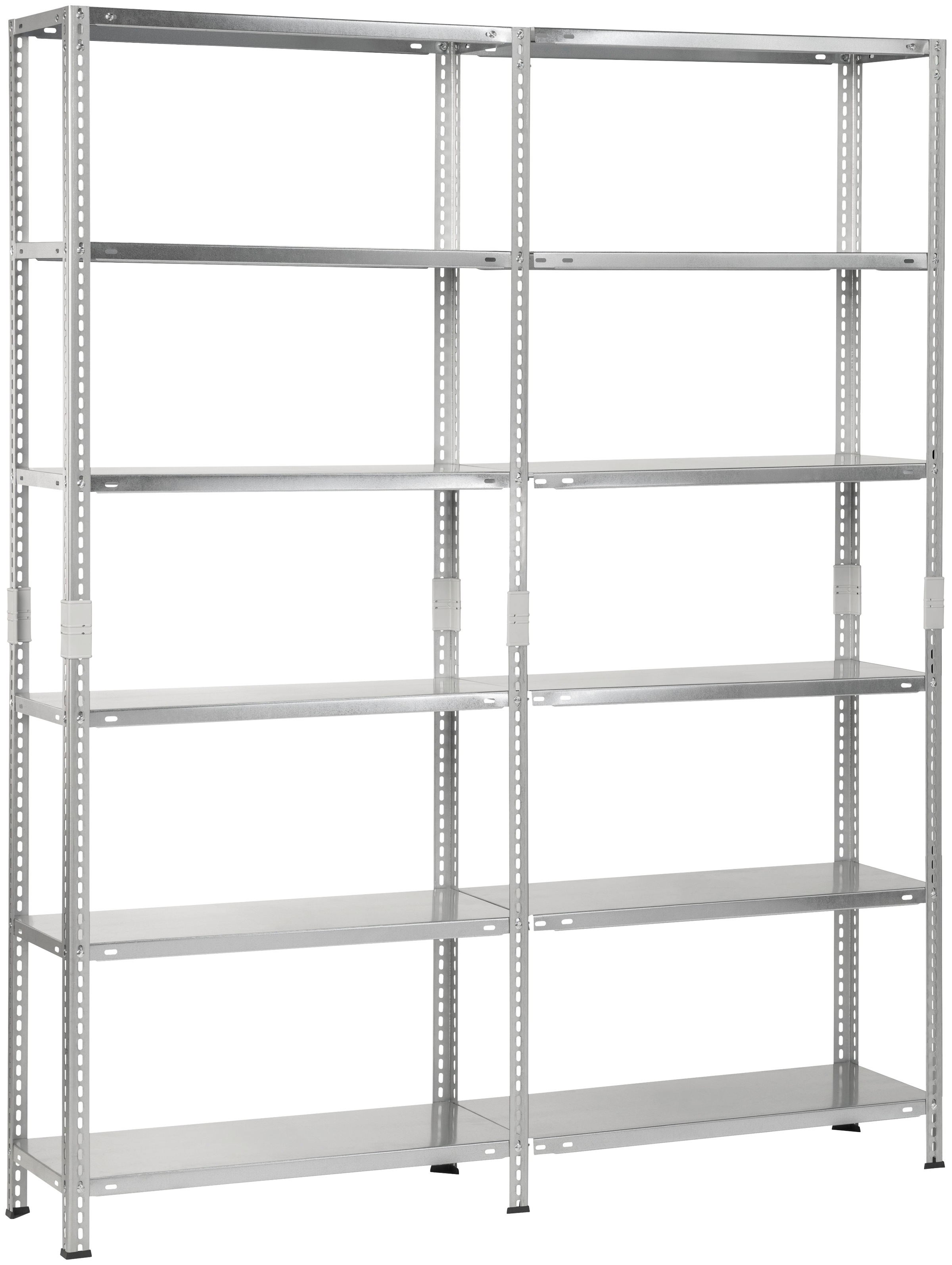 SCHULTE Regalwelt Regal »Grund- und Anbauregal«, 2000x1600x350 mm, verzinkt, 12 Böden
