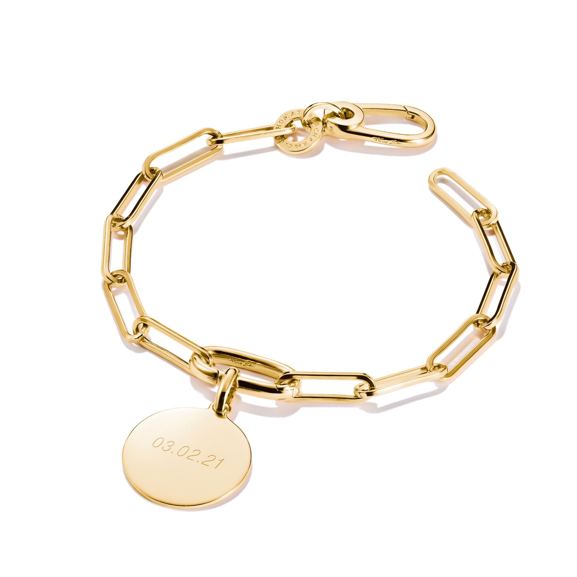 THOMAS SABO Charm-Armband »Charm Club Connect: Paperclip mit einem Connect Link«