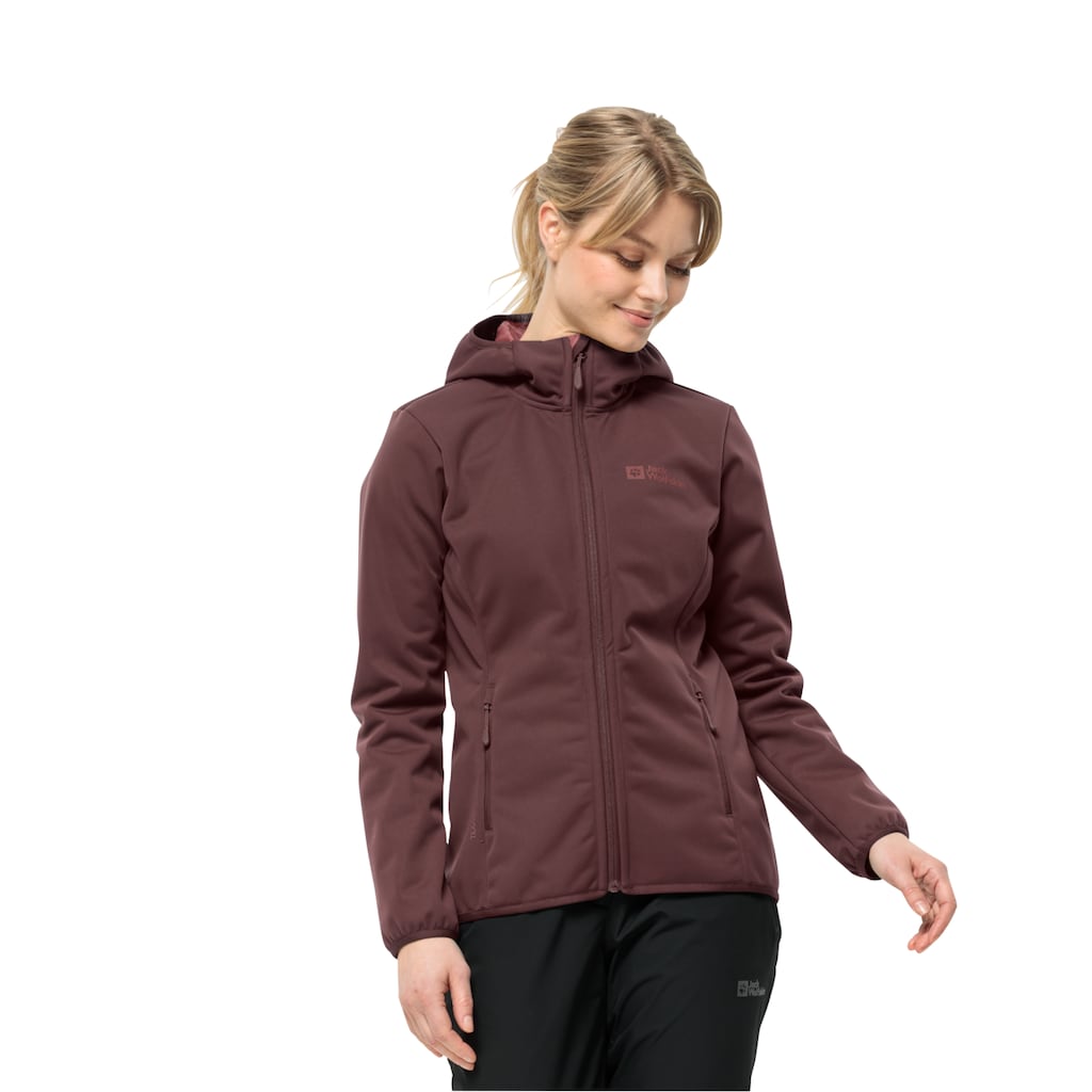 Jack Wolfskin Softshelljacke »WINDHAIN HOODY W«, mit Kapuze