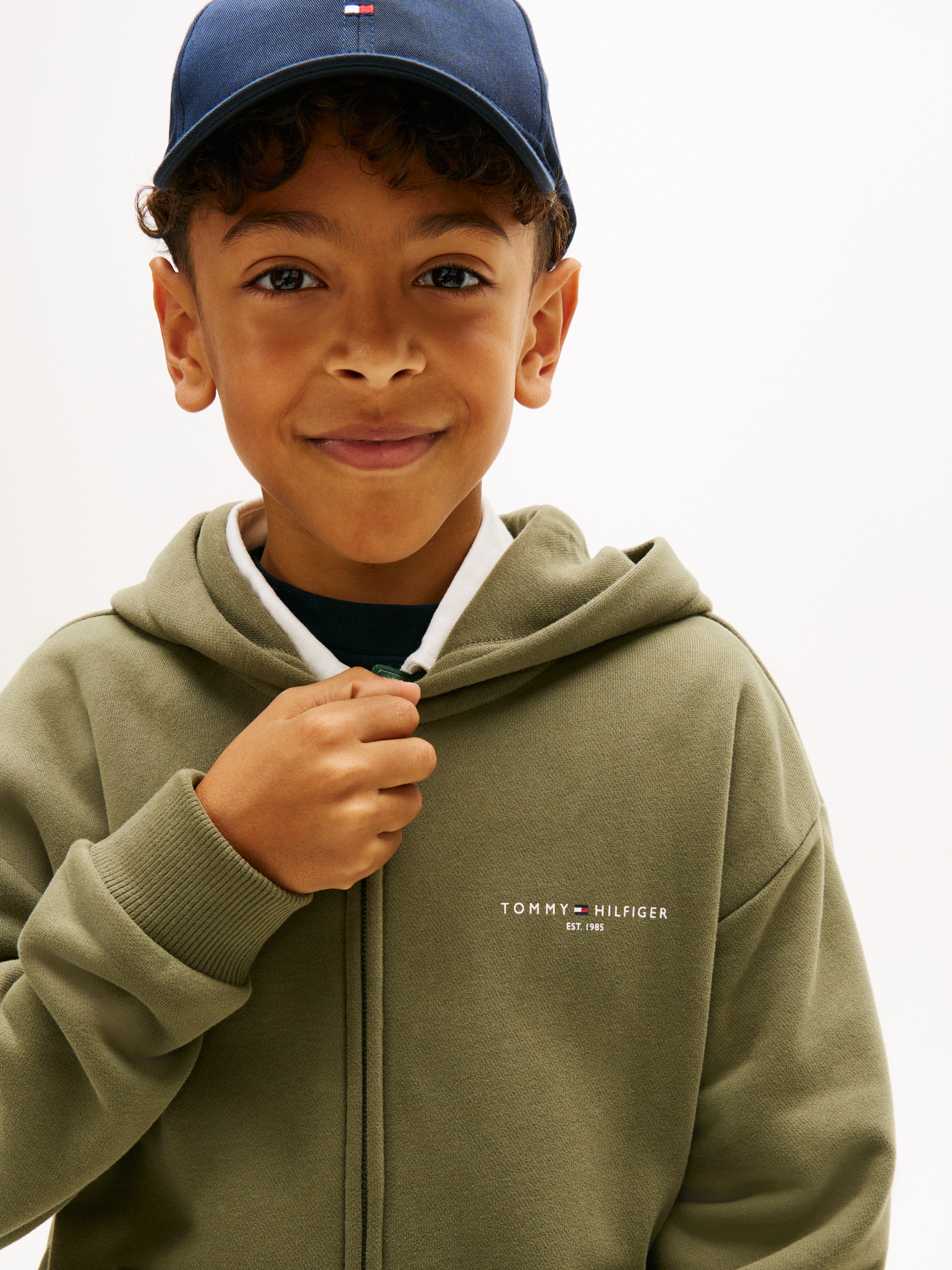 Tommy Hilfiger Kapuzensweatjacke »MINI CORP ZIP THROUGH HOODIE« Kinder bis 16 Jahre