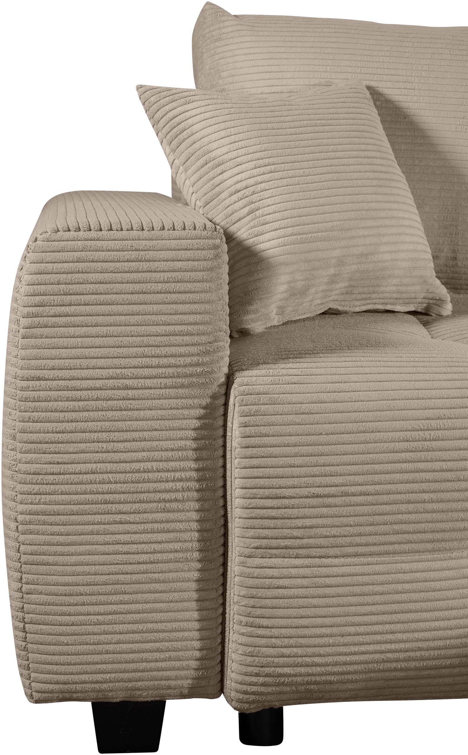 OTTO home Ecksofa »Bella L-Form, B: 234 cm - OTTO. Verlässliche Qualität.« Ecksofa,Schlaffunktion,Bonnelfederkern,Rückenkissen