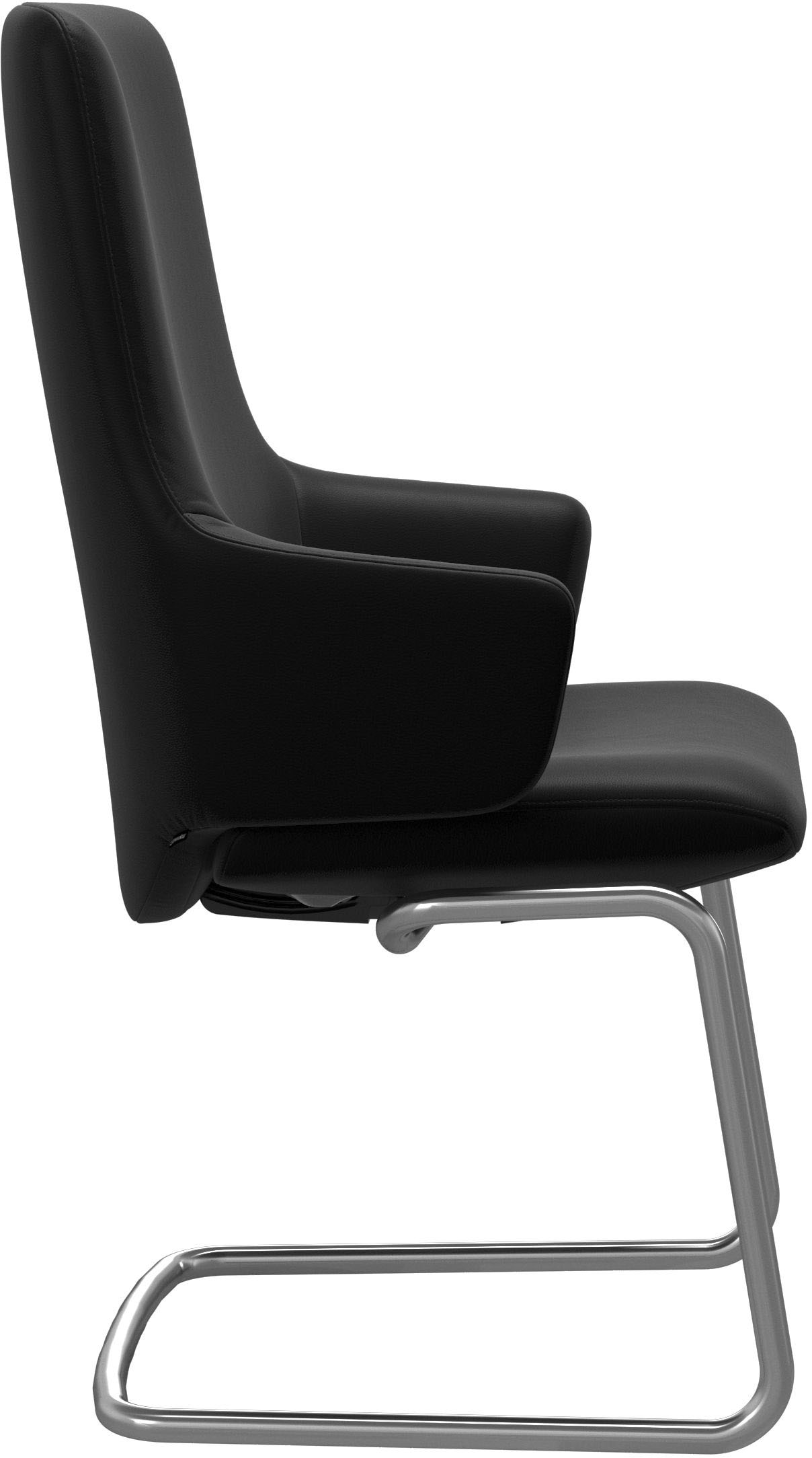 Stressless® Polsterstuhl »Laurel«, Leder BATICK, High Back mit Armlehne, Größe L, mit Beinen aus Stahl in Chrom